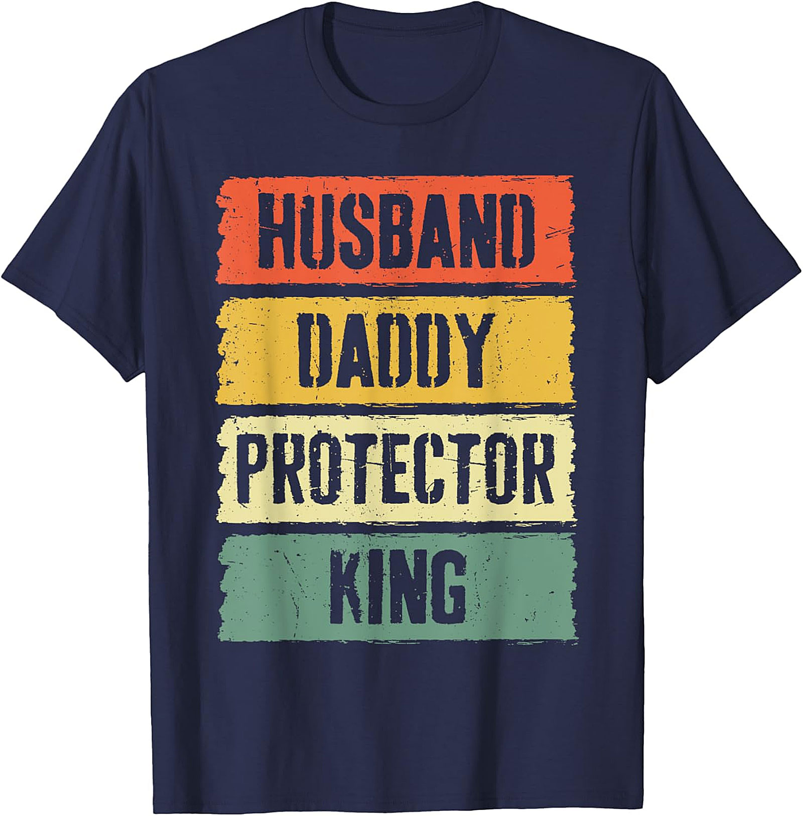 Husband Daddy Protector King T-Shirt | Retro Dad Gift