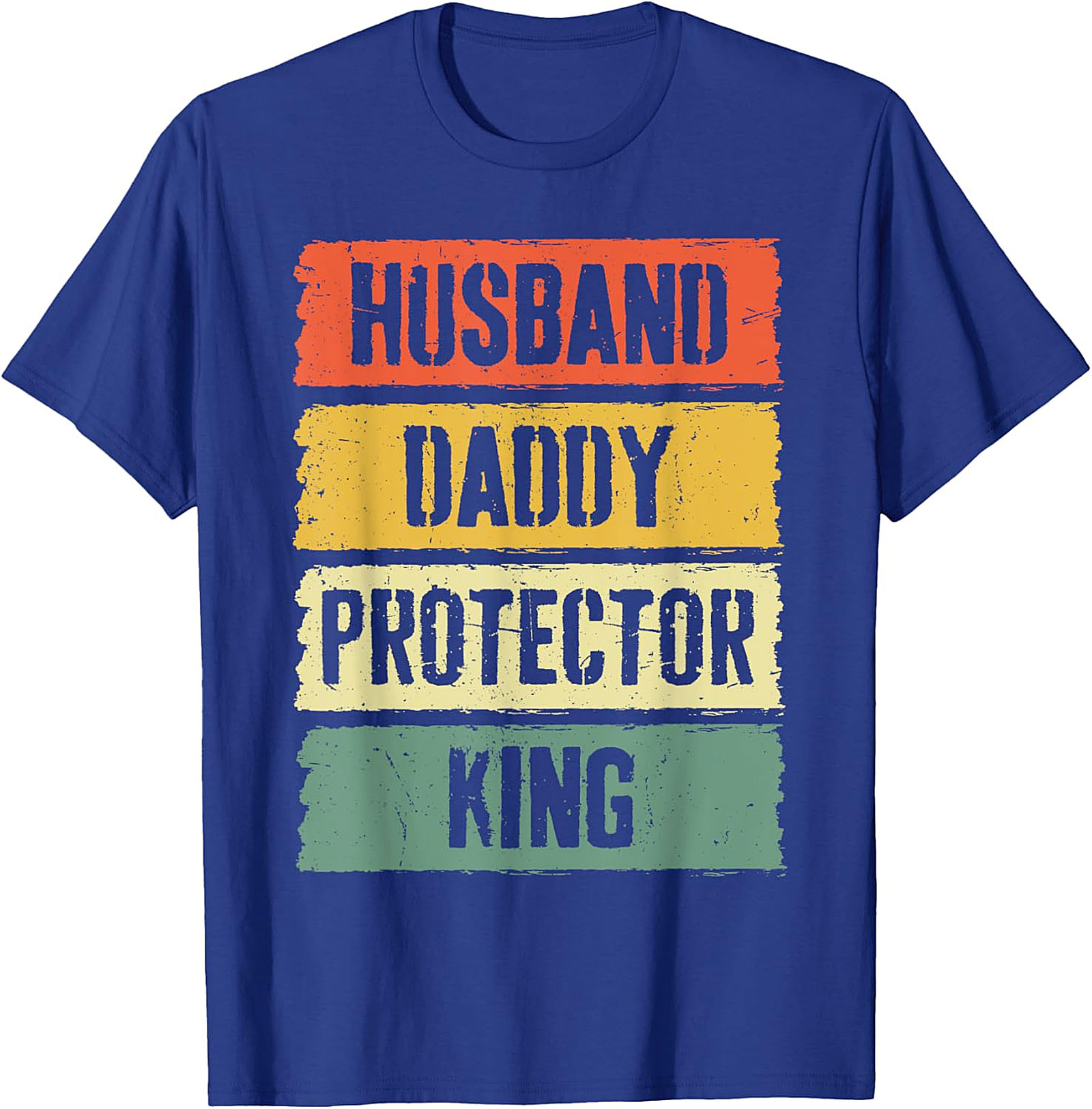 Husband Daddy Protector King T-Shirt | Retro Dad Gift