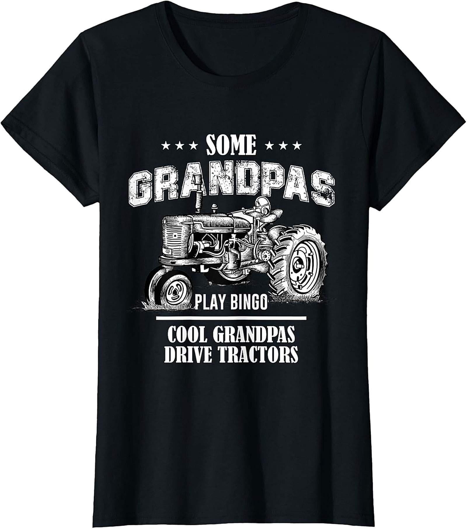 Cool Grandpas Drive Tractors T-Shirt | Funny Grandpa Gift
