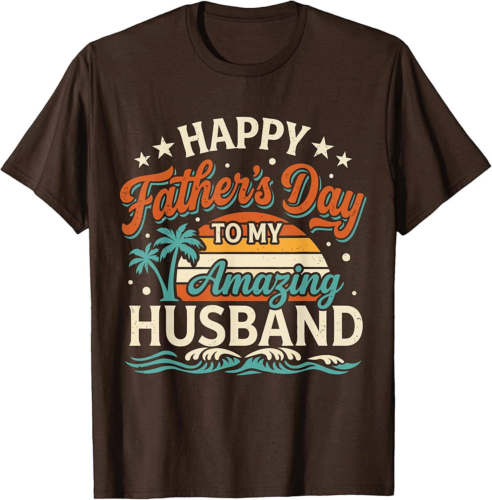 Father's Day Husband Graphic Tee | Retro Sunset Gift Shirt