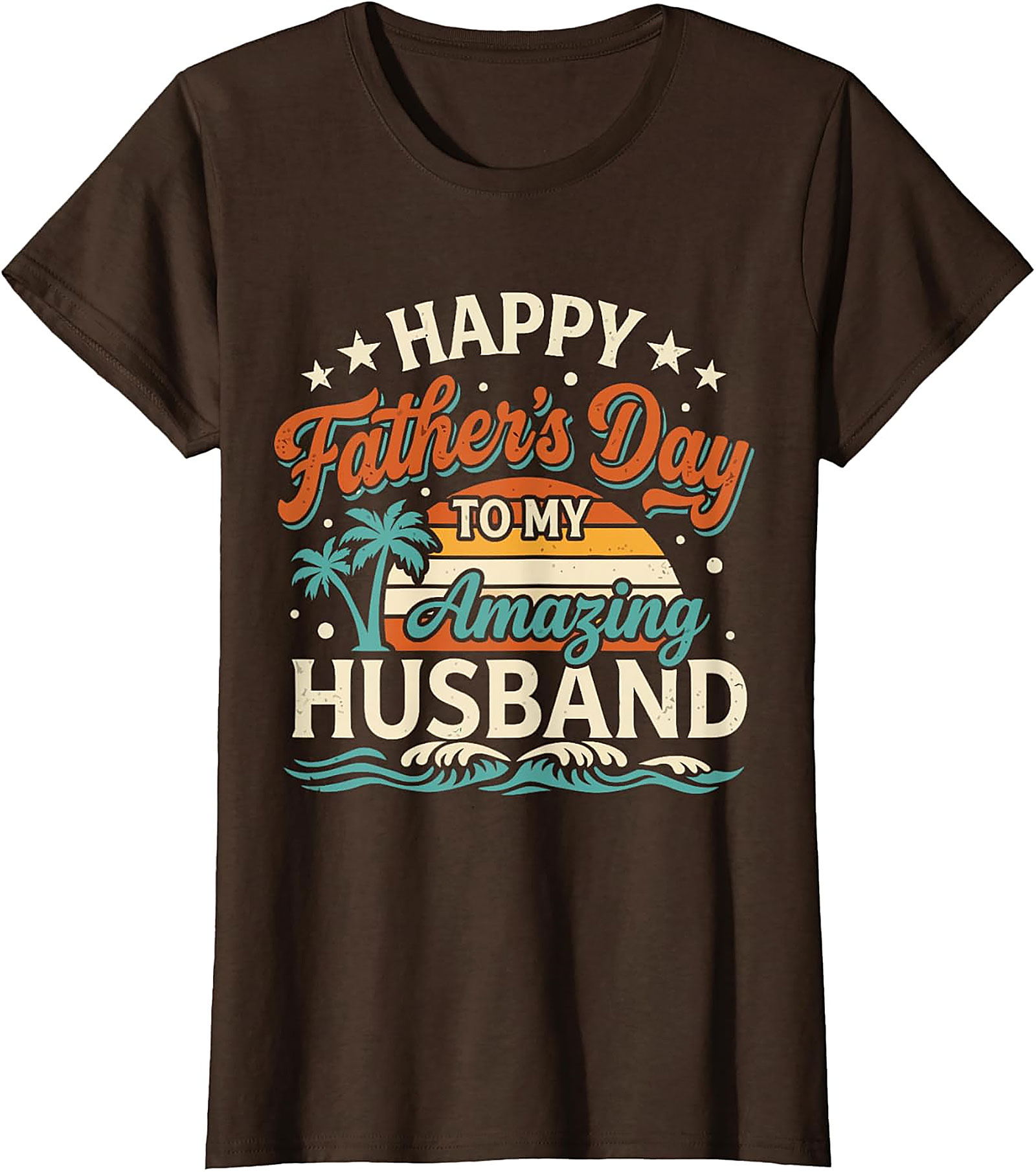 Father's Day Husband Graphic Tee | Retro Sunset Gift Shirt