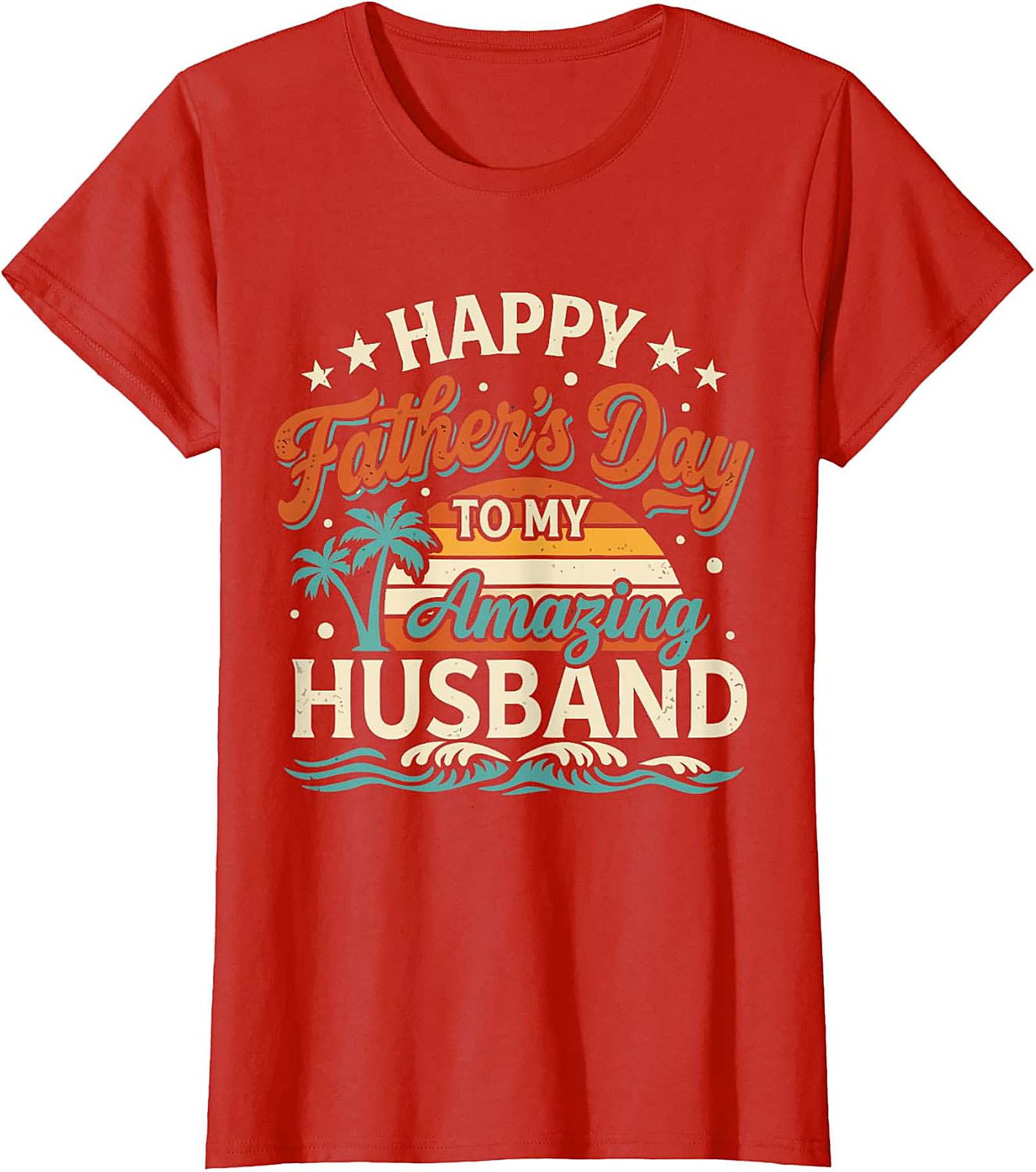 Father's Day Husband Graphic Tee | Retro Sunset Gift Shirt