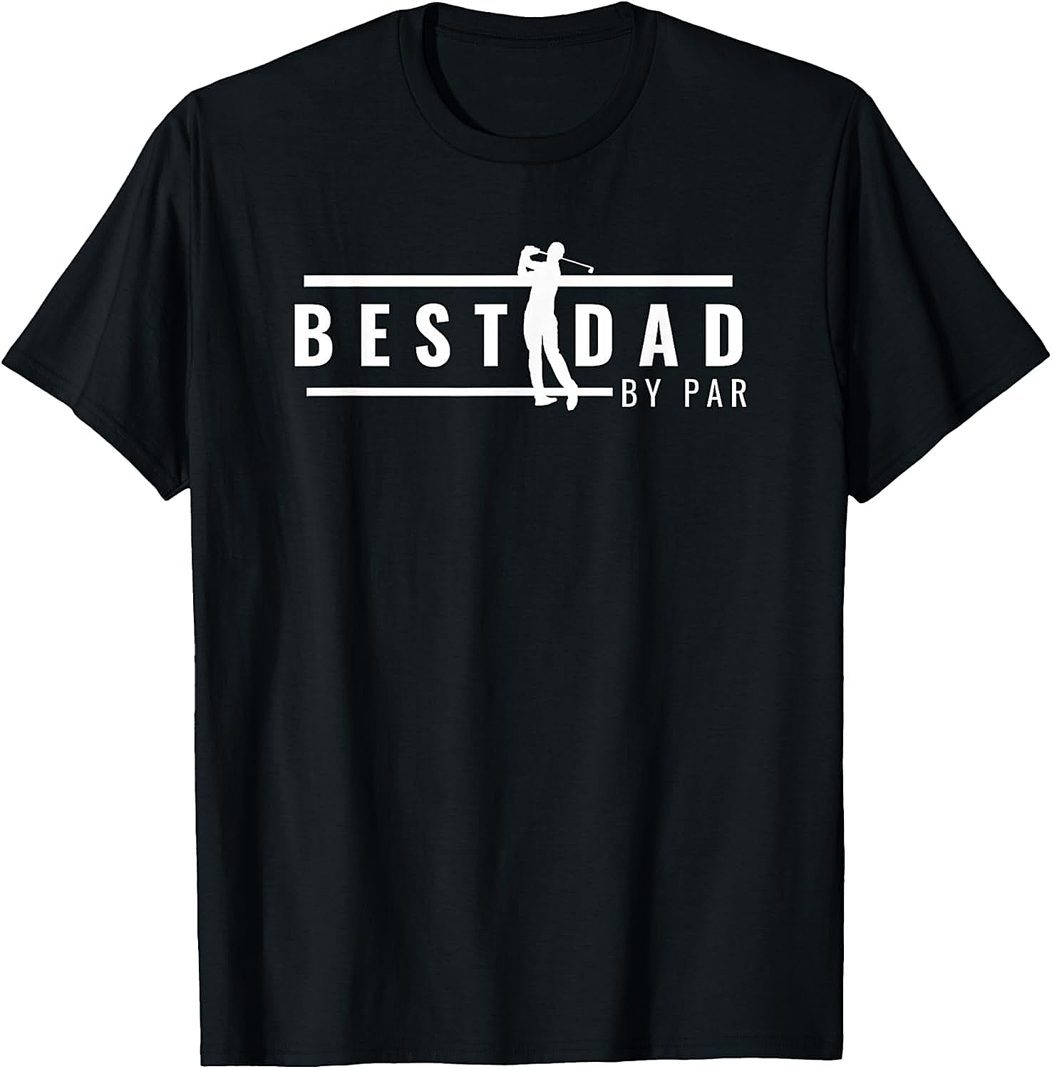 Best Dad by Par T-Shirt Funny Golf Dad Gift Tee