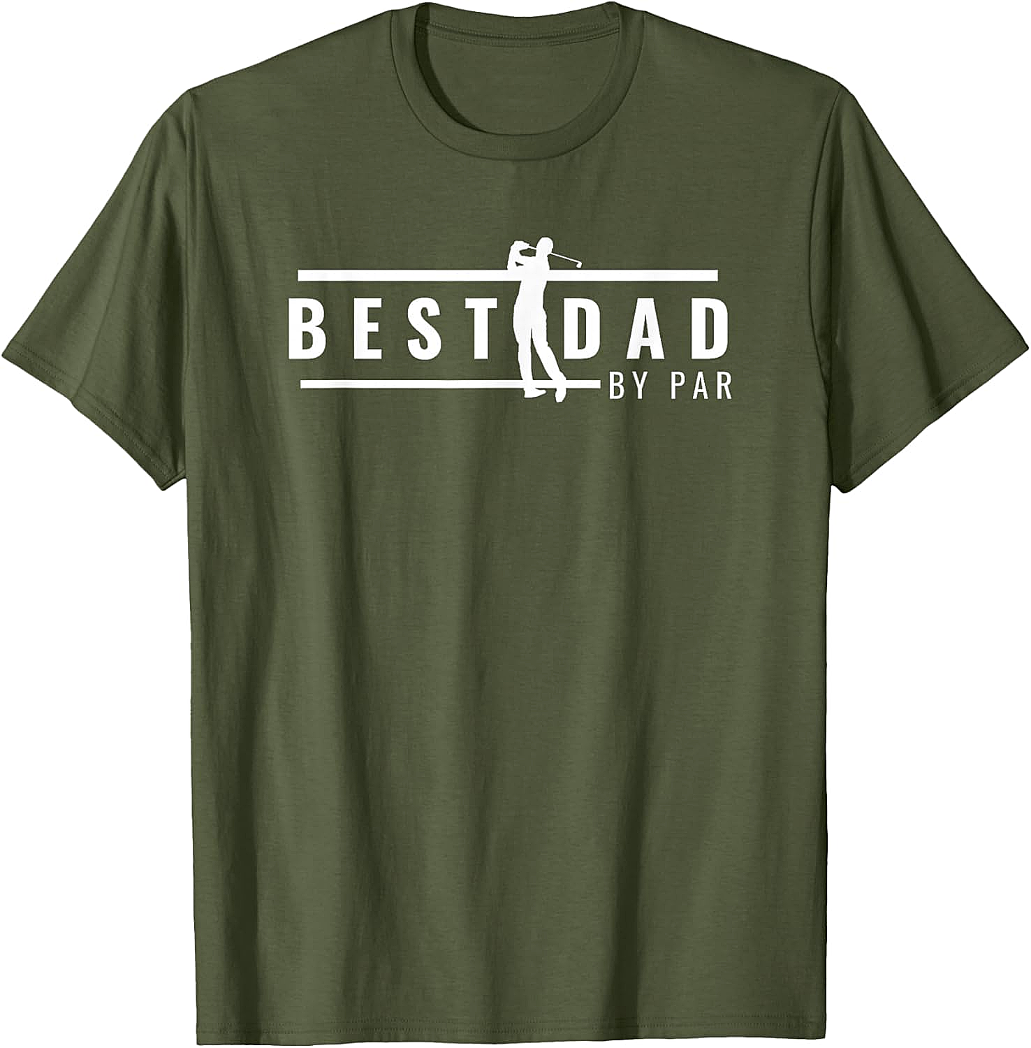  Best Dad by Par T-Shirt Funny Golf Dad Gift Tee