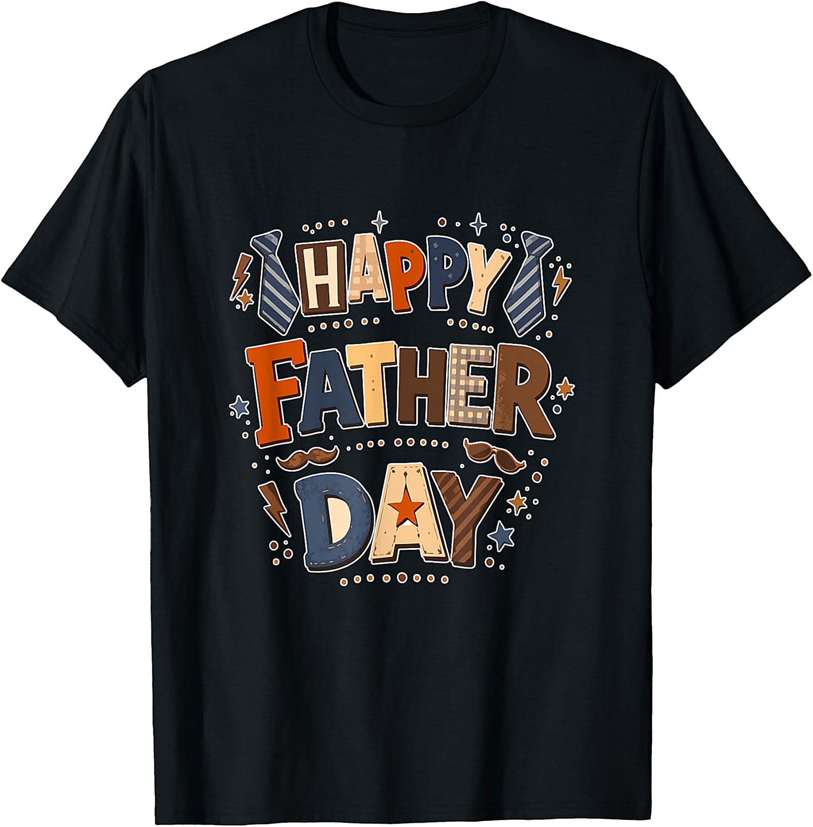 Happy Father Day Colorful T-Shirt | Dad Lover Tee Gift