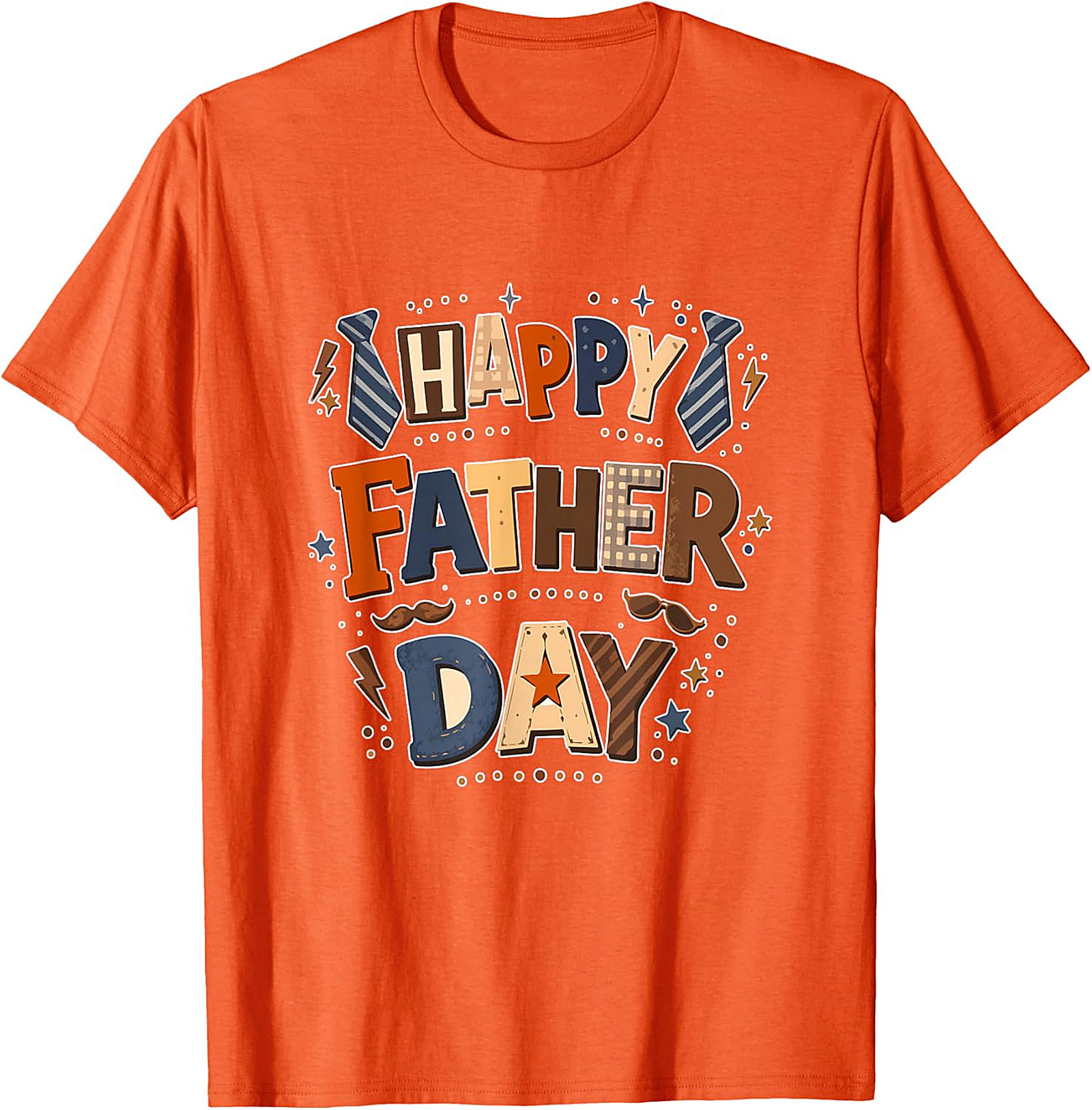 Happy Father Day Colorful T-Shirt | Dad Lover Tee Gift
