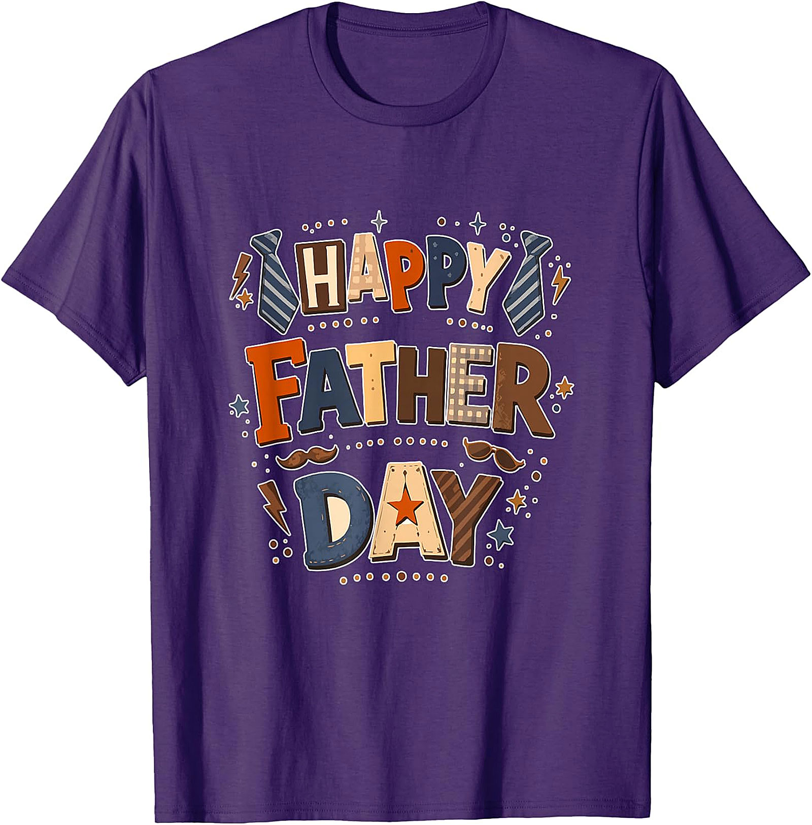 Happy Father Day Colorful T-Shirt | Dad Lover Tee Gift