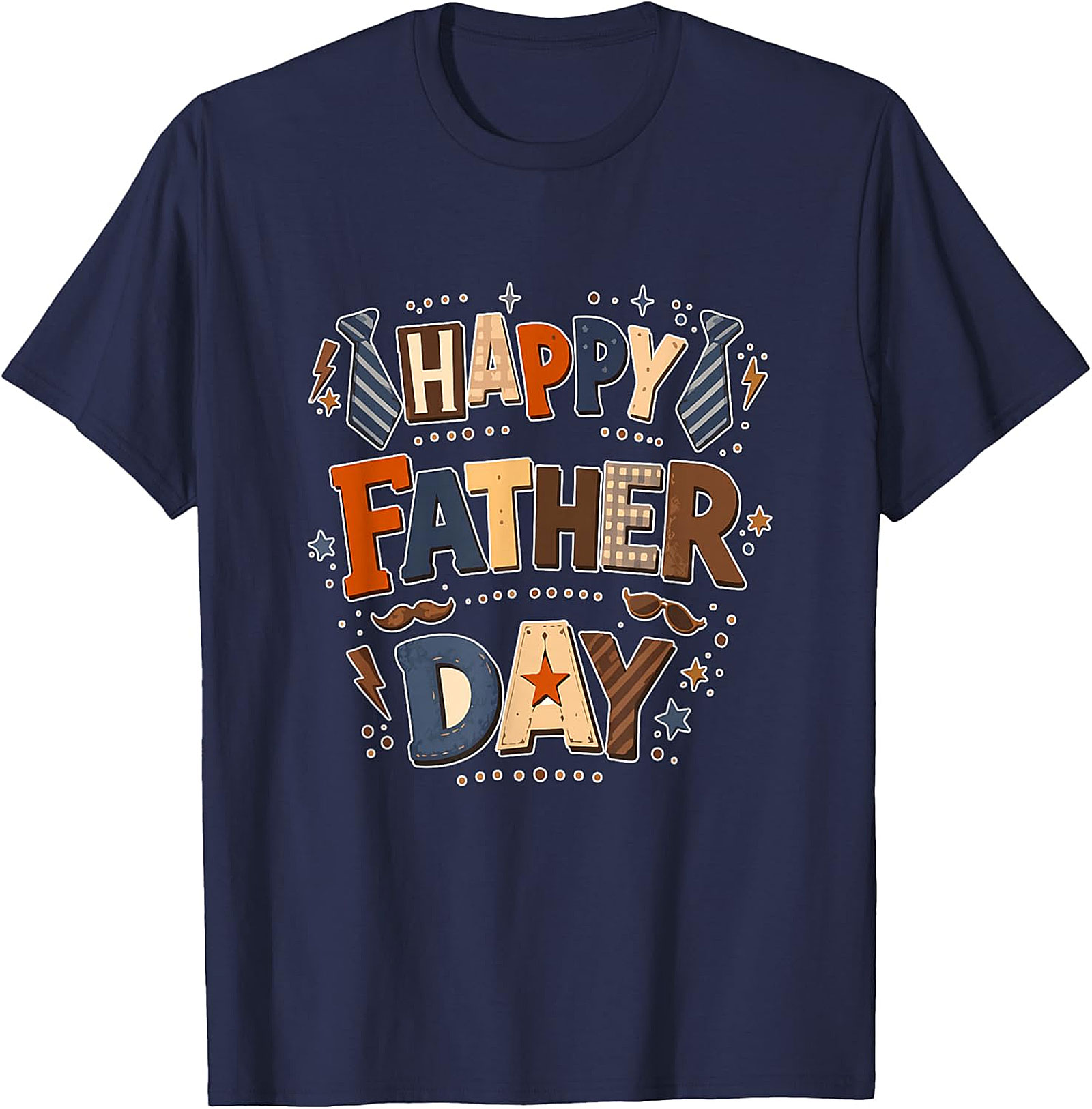Happy Father Day Colorful T-Shirt | Dad Lover Tee Gift