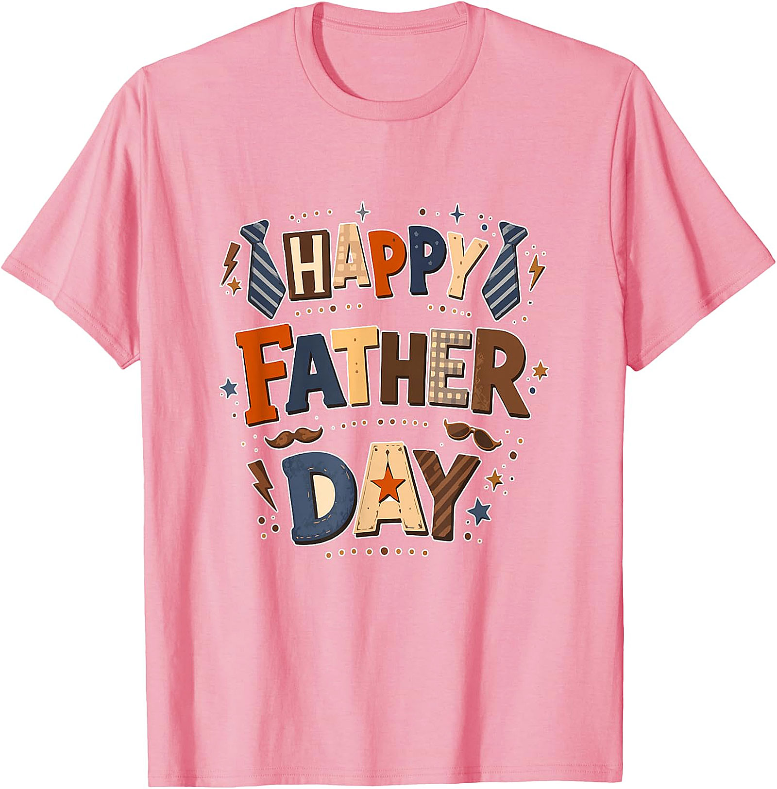 Happy Father Day Colorful T-Shirt | Dad Lover Tee Gift