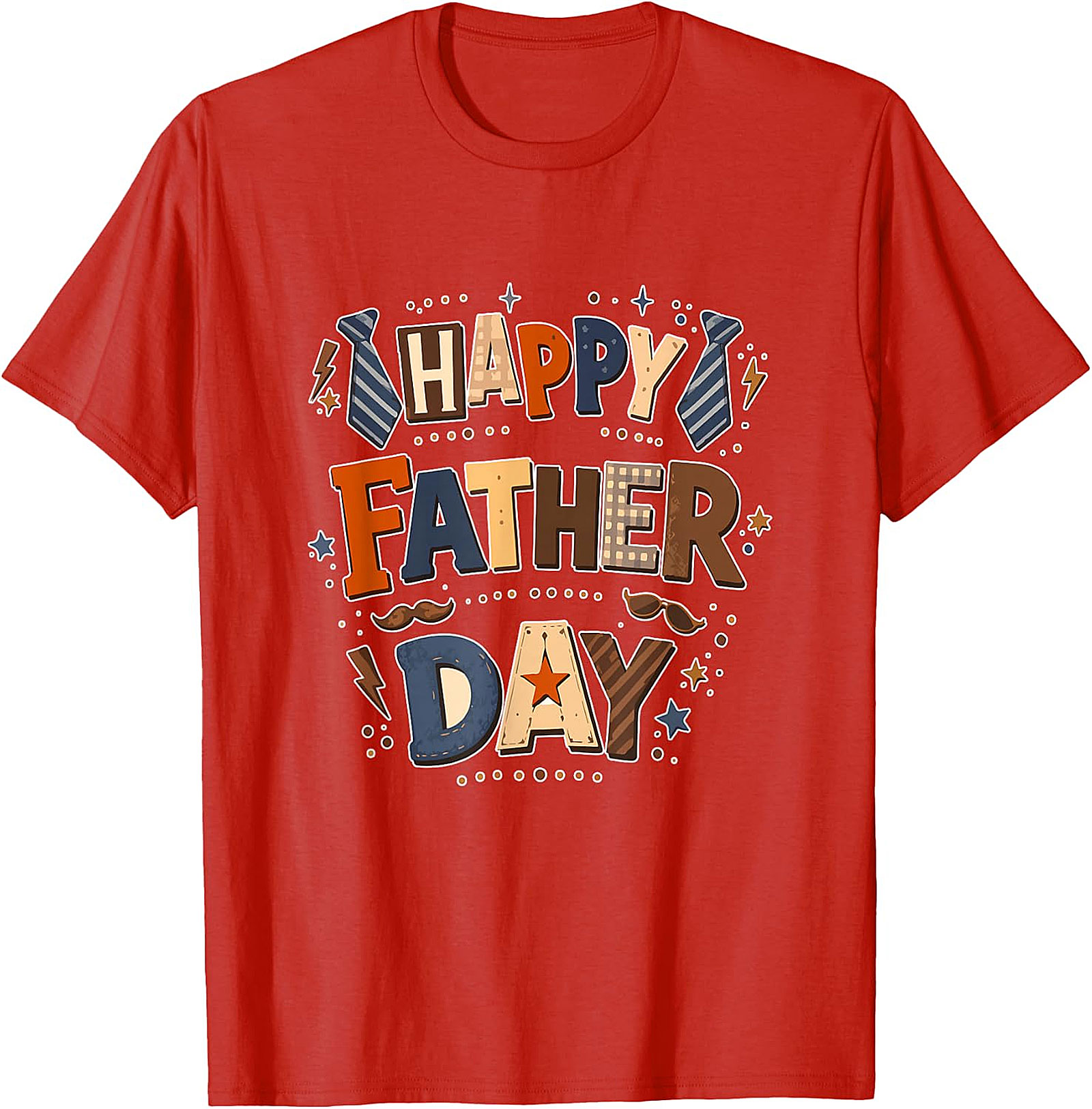 Happy Father Day Colorful T-Shirt | Dad Lover Tee Gift