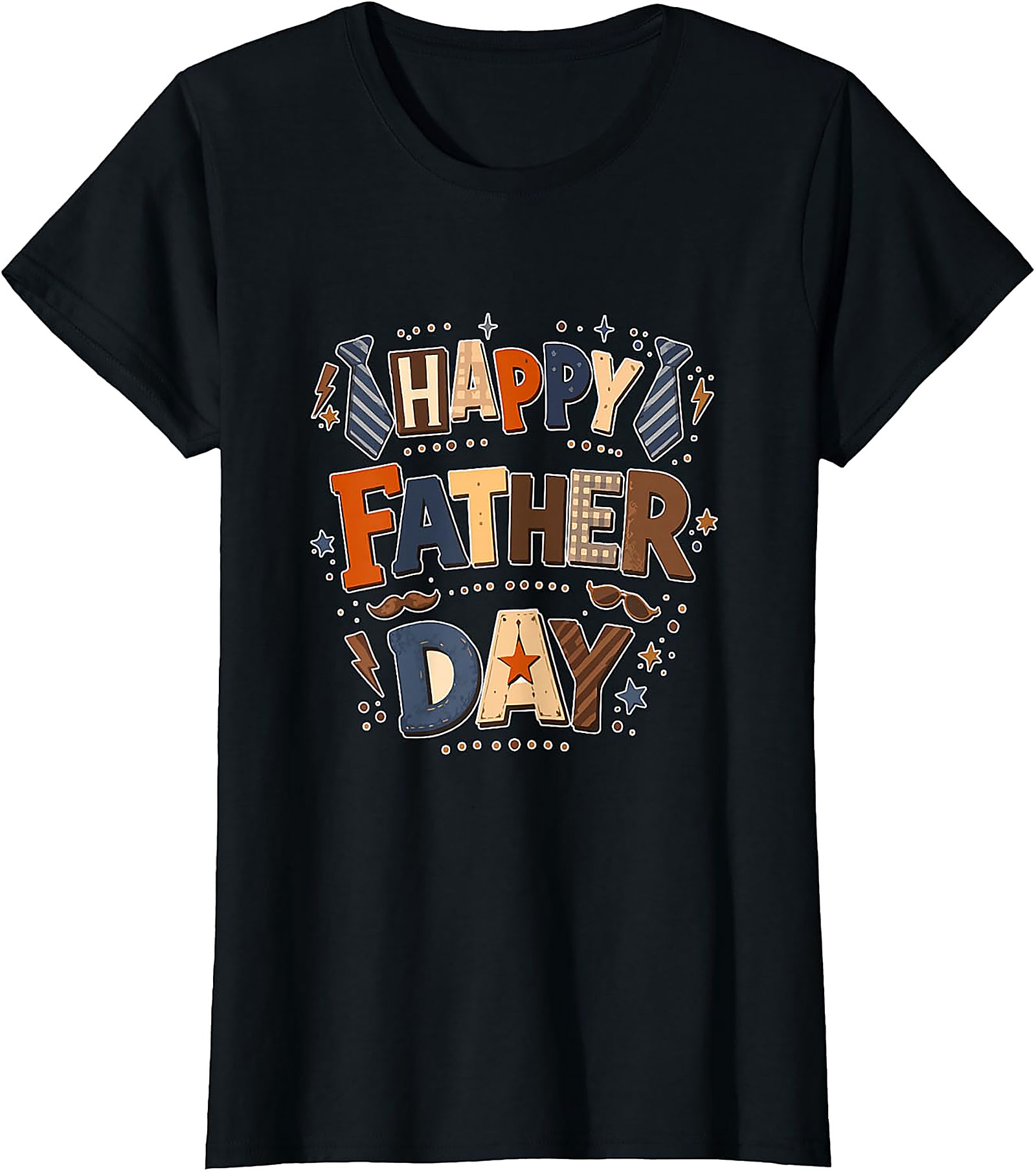 Happy Father Day Colorful T-Shirt | Dad Lover Tee Gift