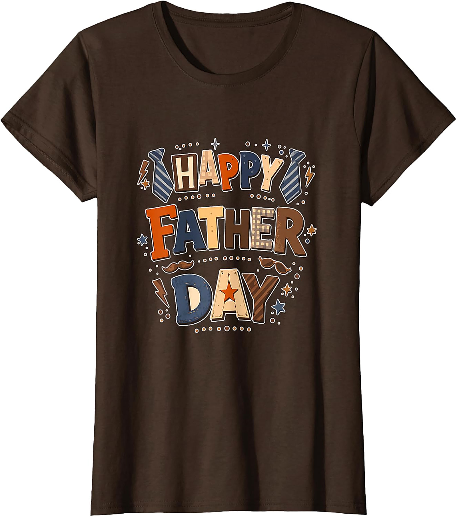 Happy Father Day Colorful T-Shirt | Dad Lover Tee Gift