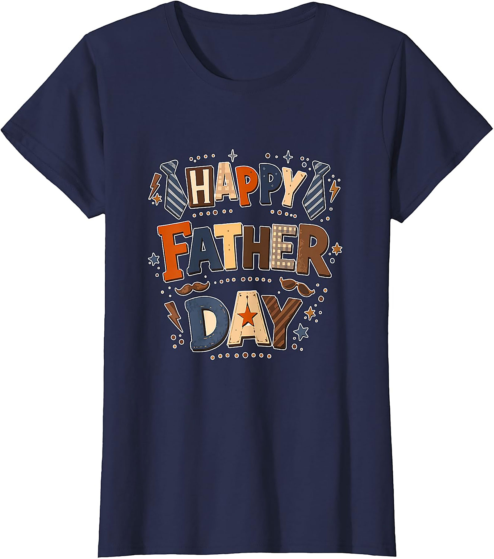 Happy Father Day Colorful T-Shirt | Dad Lover Tee Gift