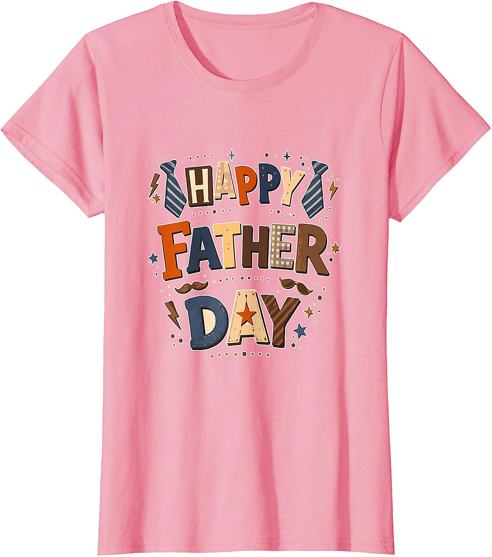 Happy Father Day Colorful T-Shirt | Dad Lover Tee Gift