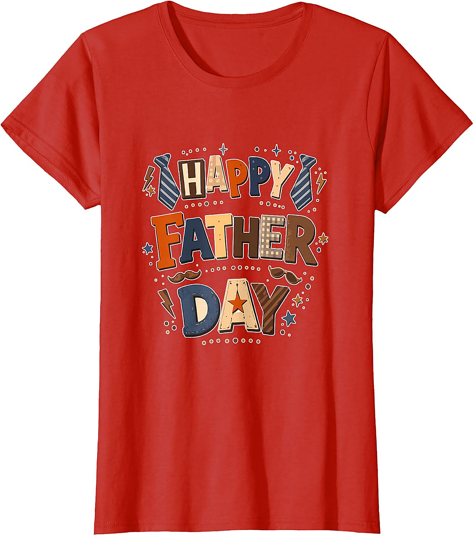 Happy Father Day Colorful T-Shirt | Dad Lover Tee Gift