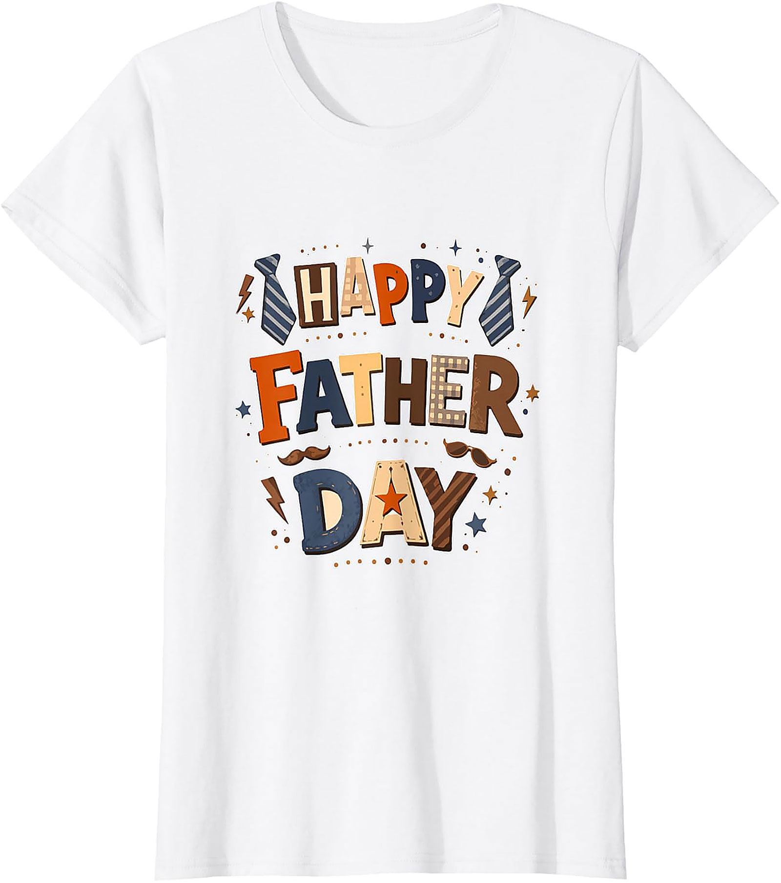 Happy Father Day Colorful T-Shirt | Dad Lover Tee Gift
