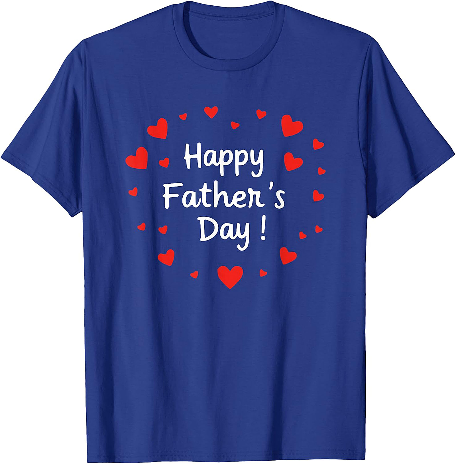Happy Father's Day T-Shirt | Simple Hearts Graphic Tee