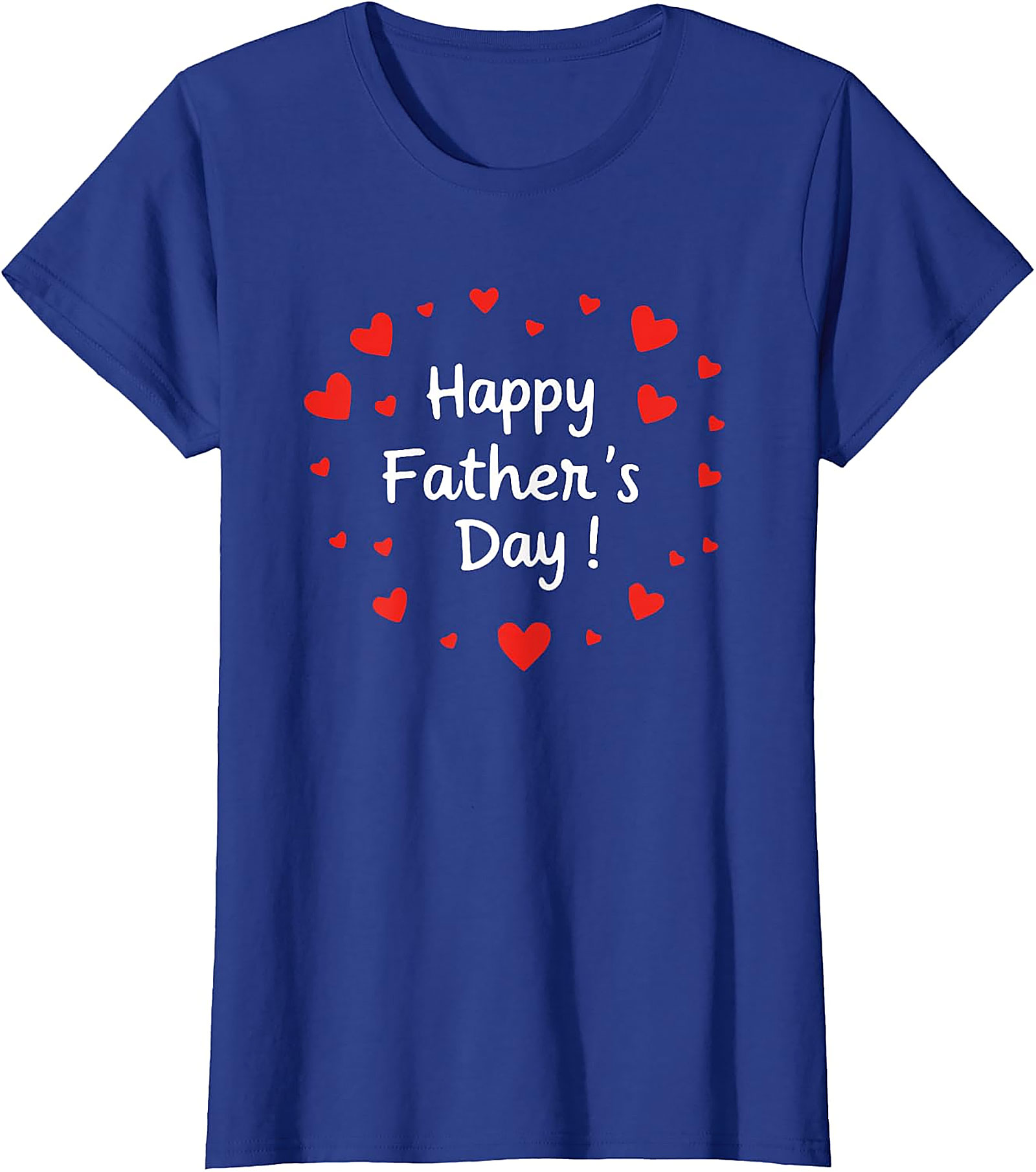 Happy Father's Day T-Shirt | Simple Hearts Graphic Tee