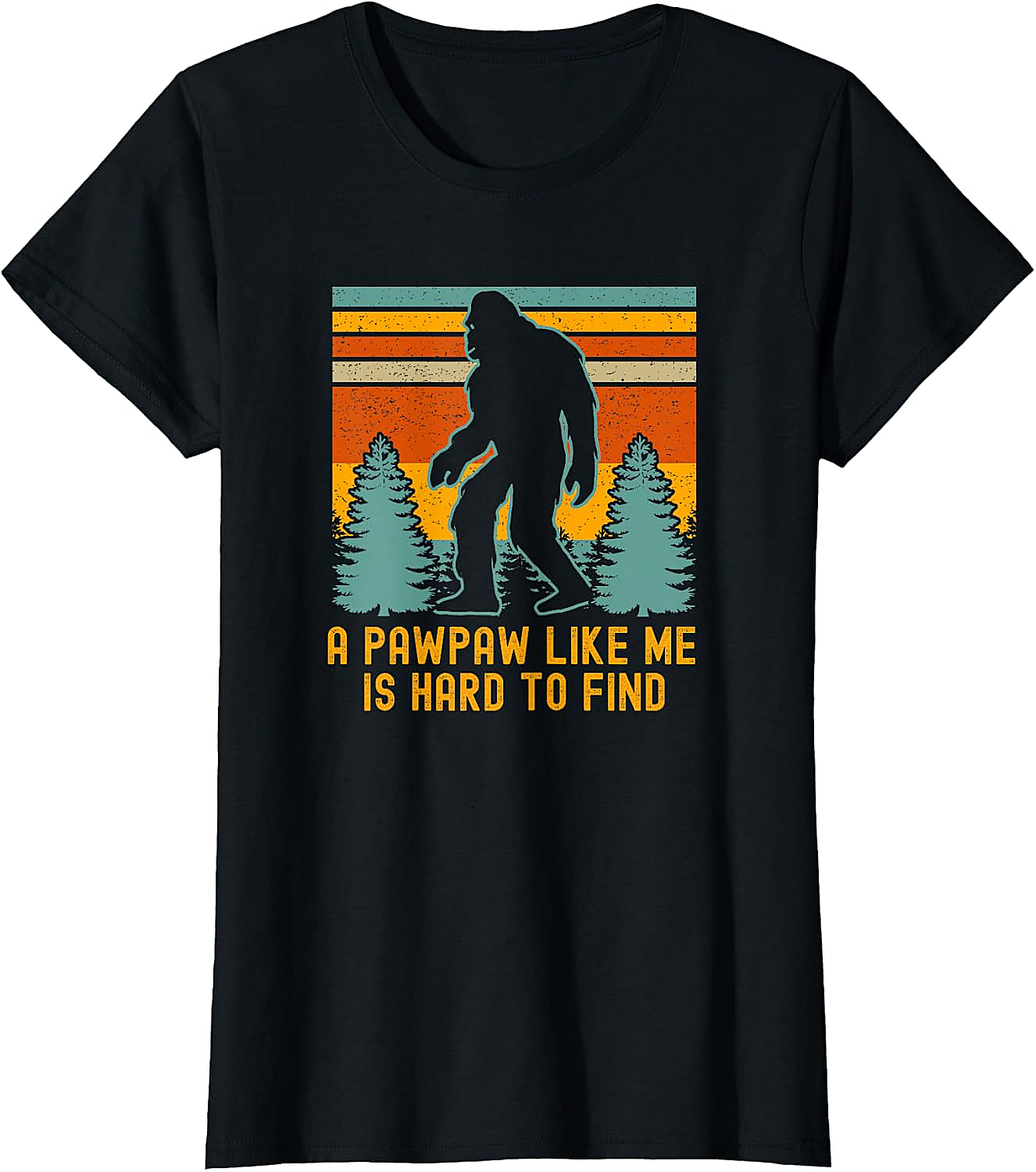 Bigfoot Pawpaw T-Shirt Funny Grandpa Tee Gift