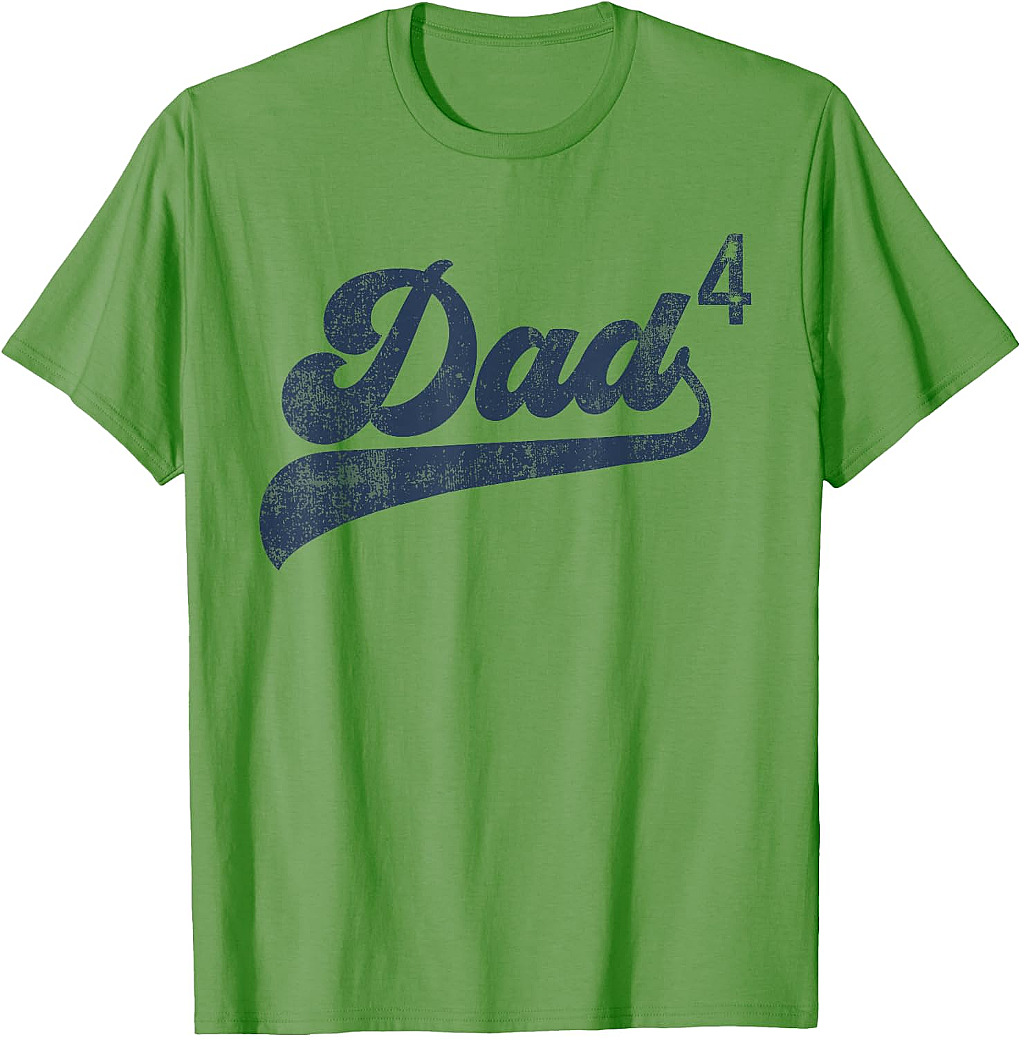 Dad4 T-Shirt Father of Four Kids Gift Fourth Time Dad