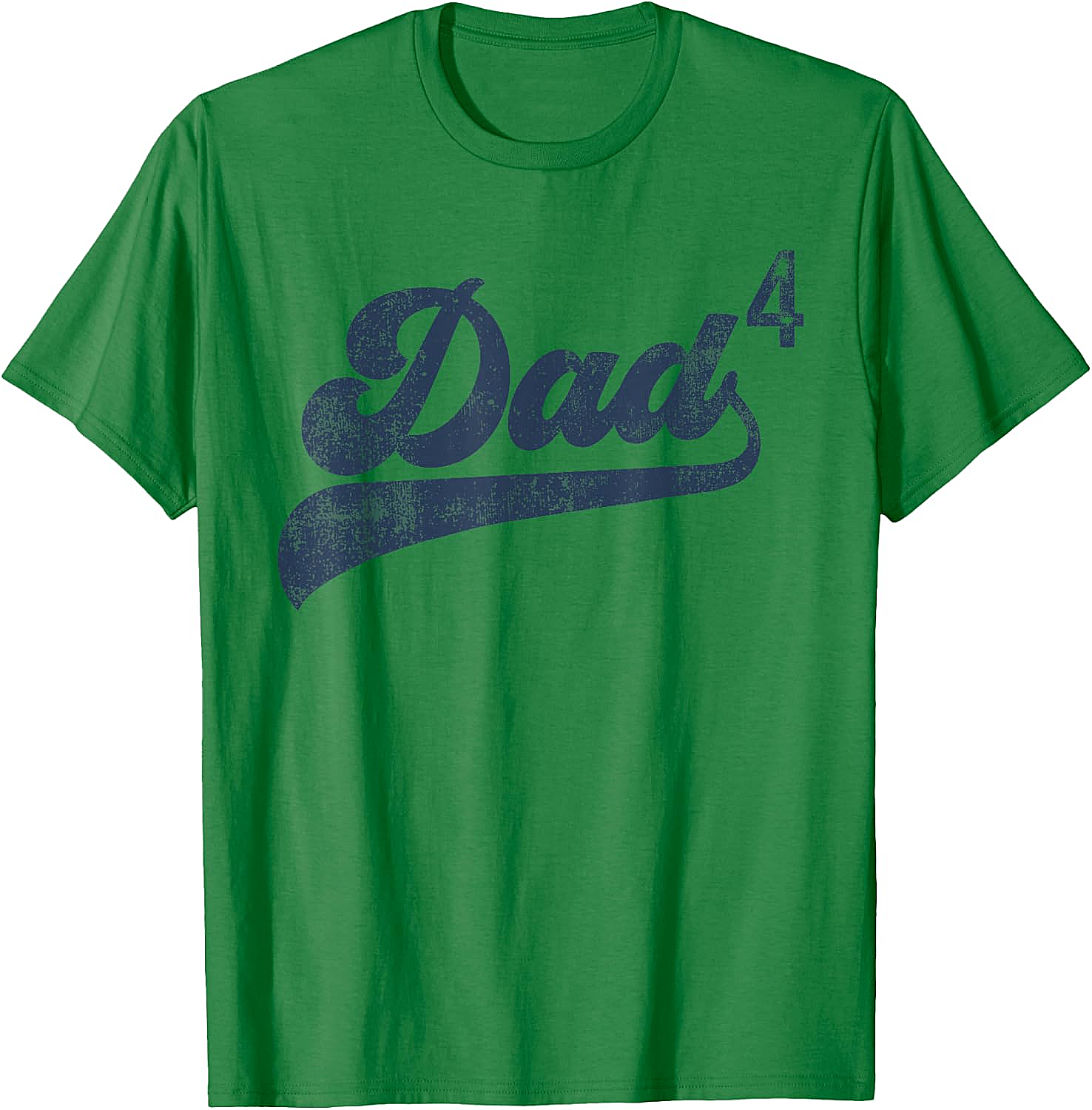 Dad4 T-Shirt Father of Four Kids Gift Fourth Time Dad