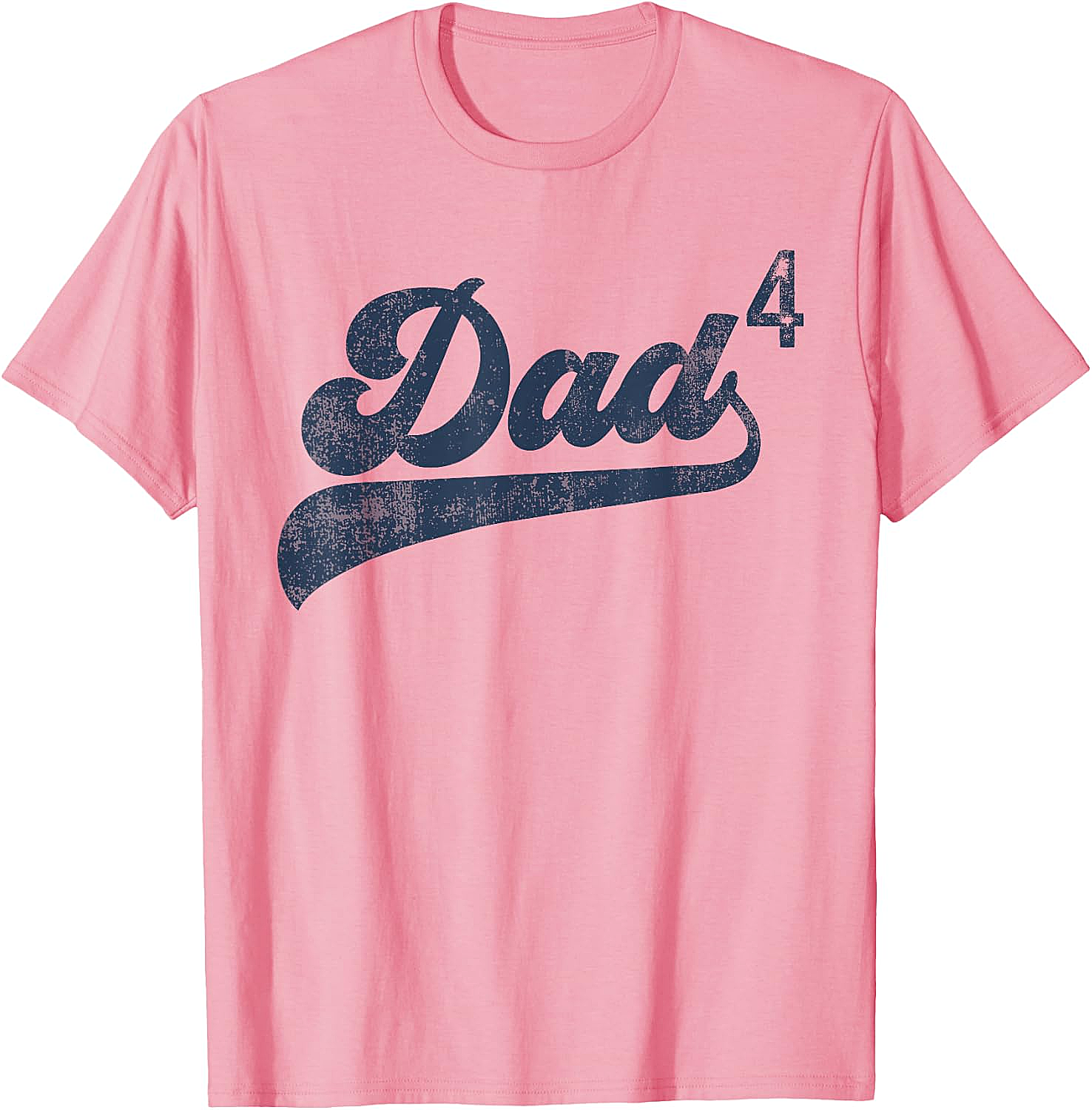 Dad4 T-Shirt Father of Four Kids Gift Fourth Time Dad
