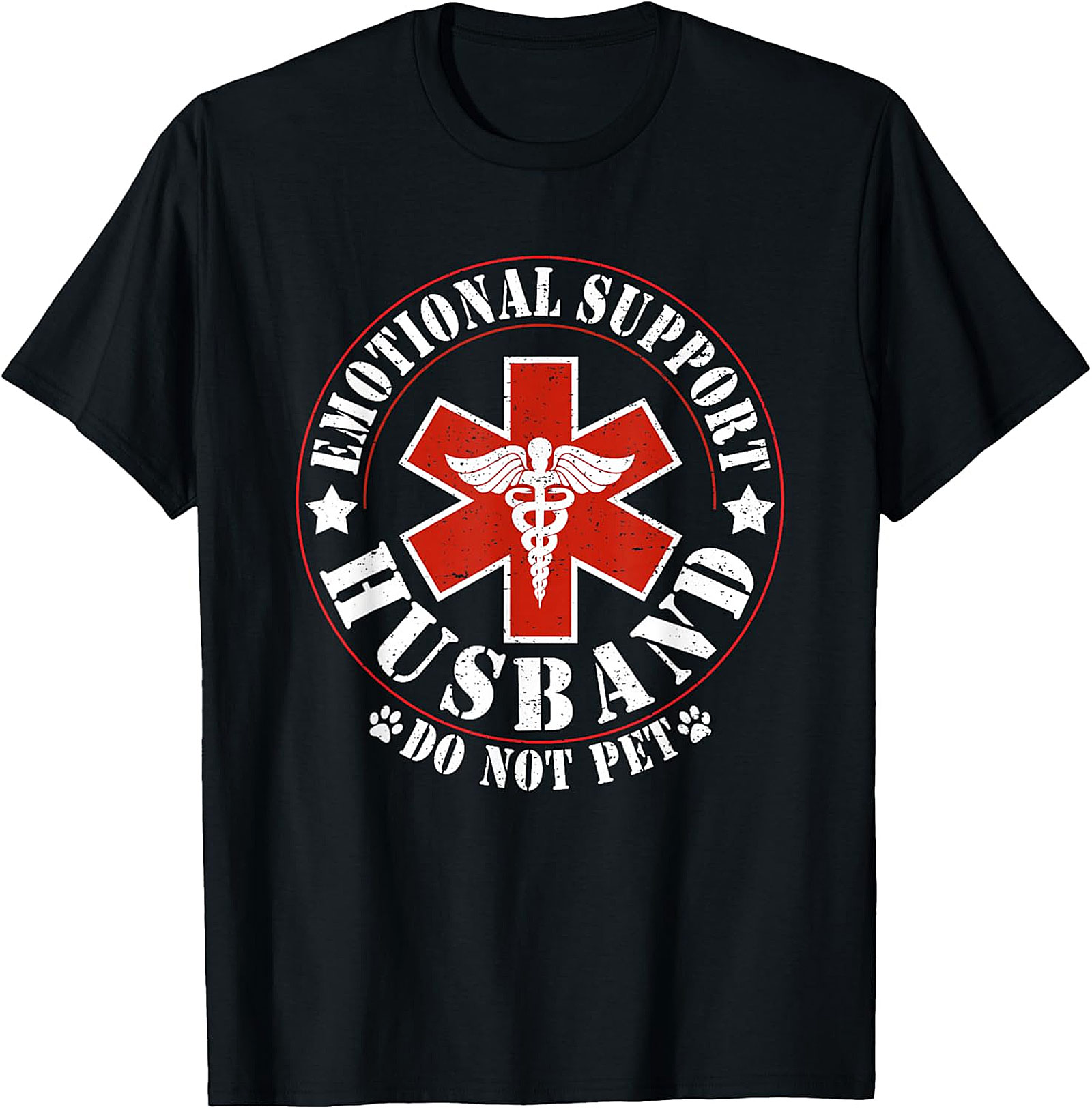 Emotional Support Husband Do Not Pet Funny T-Shirt