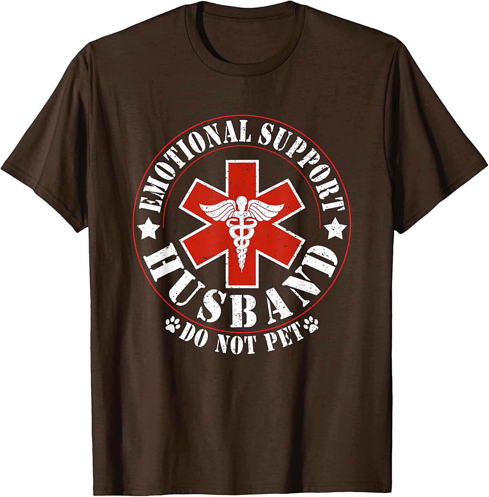 Emotional Support Husband Do Not Pet Funny T-Shirt