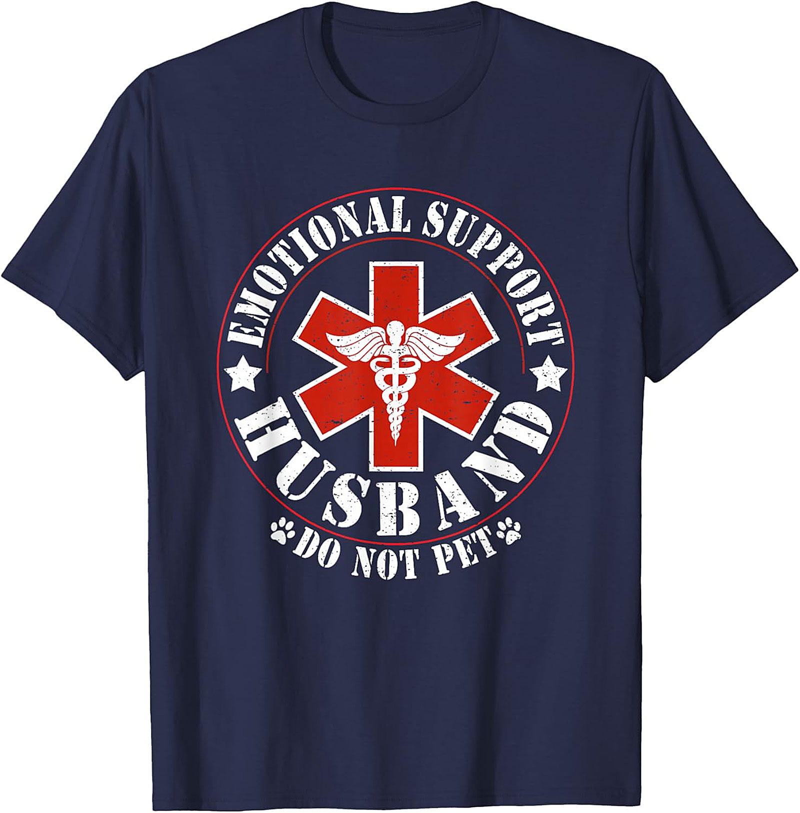 Emotional Support Husband Do Not Pet Funny T-Shirt