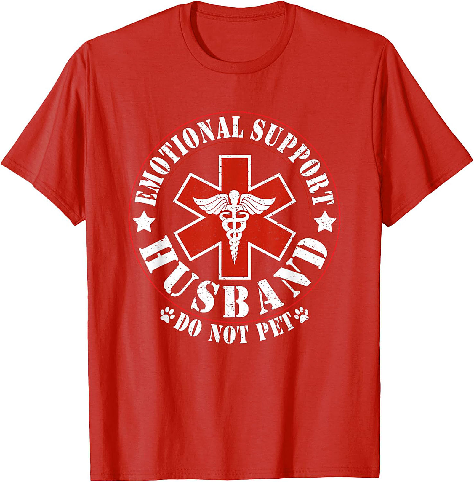 Emotional Support Husband Do Not Pet Funny T-Shirt