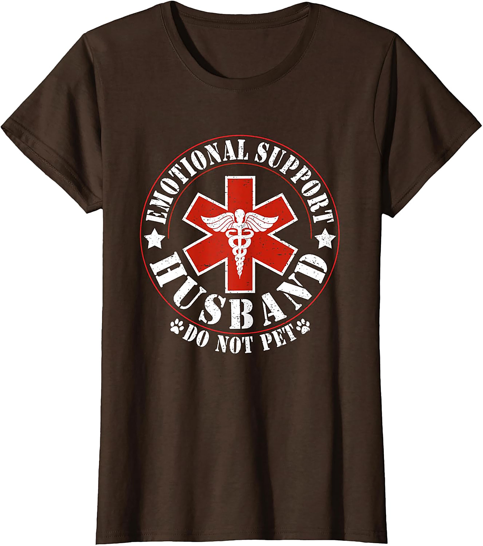 Emotional Support Husband Do Not Pet Funny T-Shirt