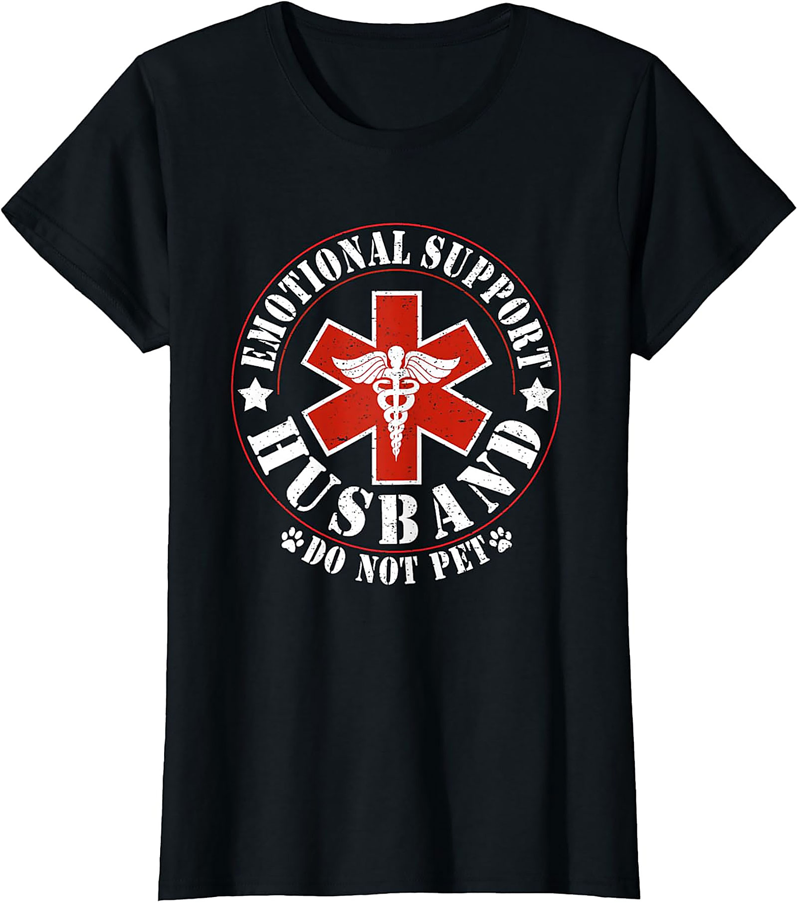 Emotional Support Husband Do Not Pet Funny T-Shirt