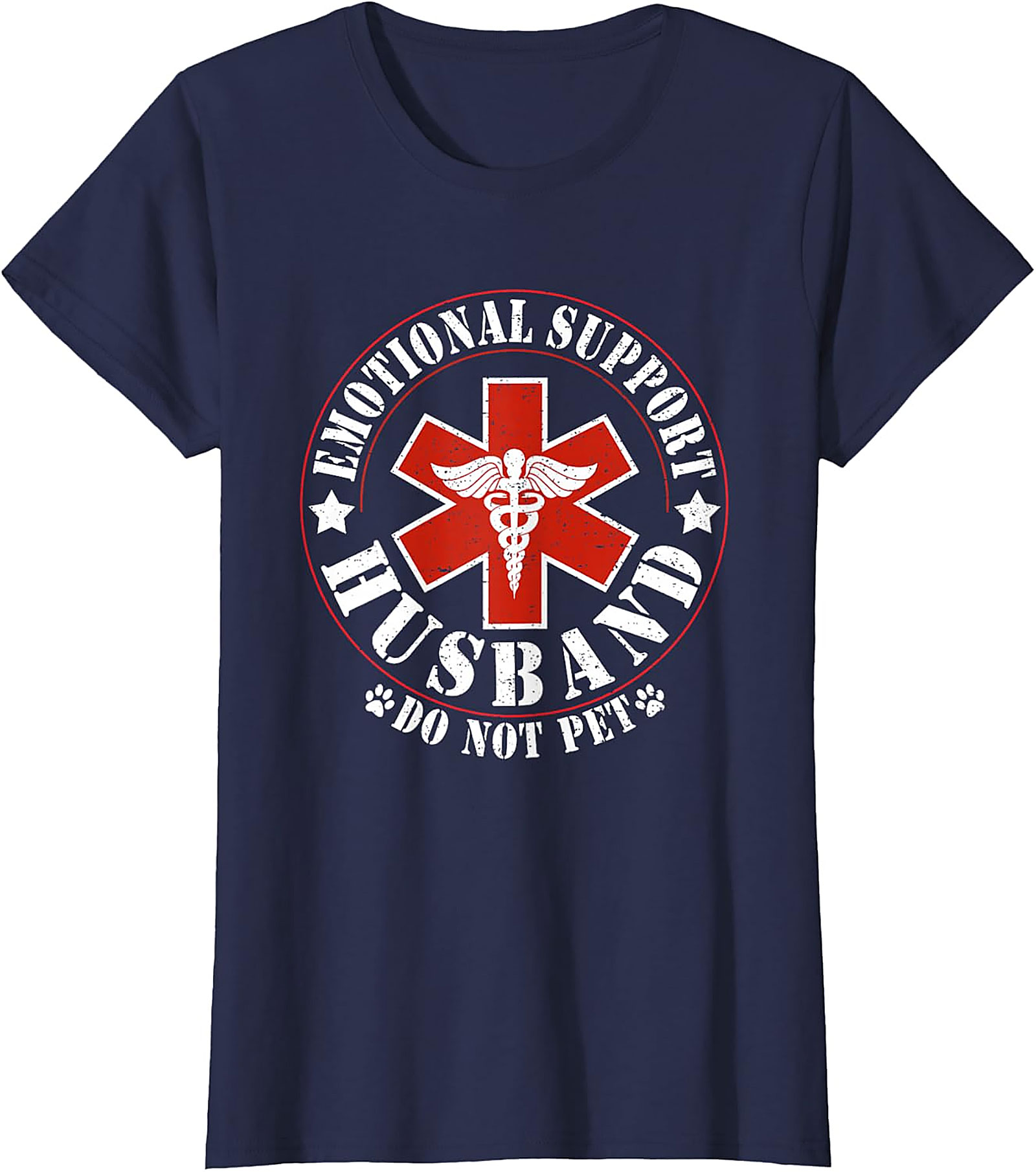 Emotional Support Husband Do Not Pet Funny T-Shirt