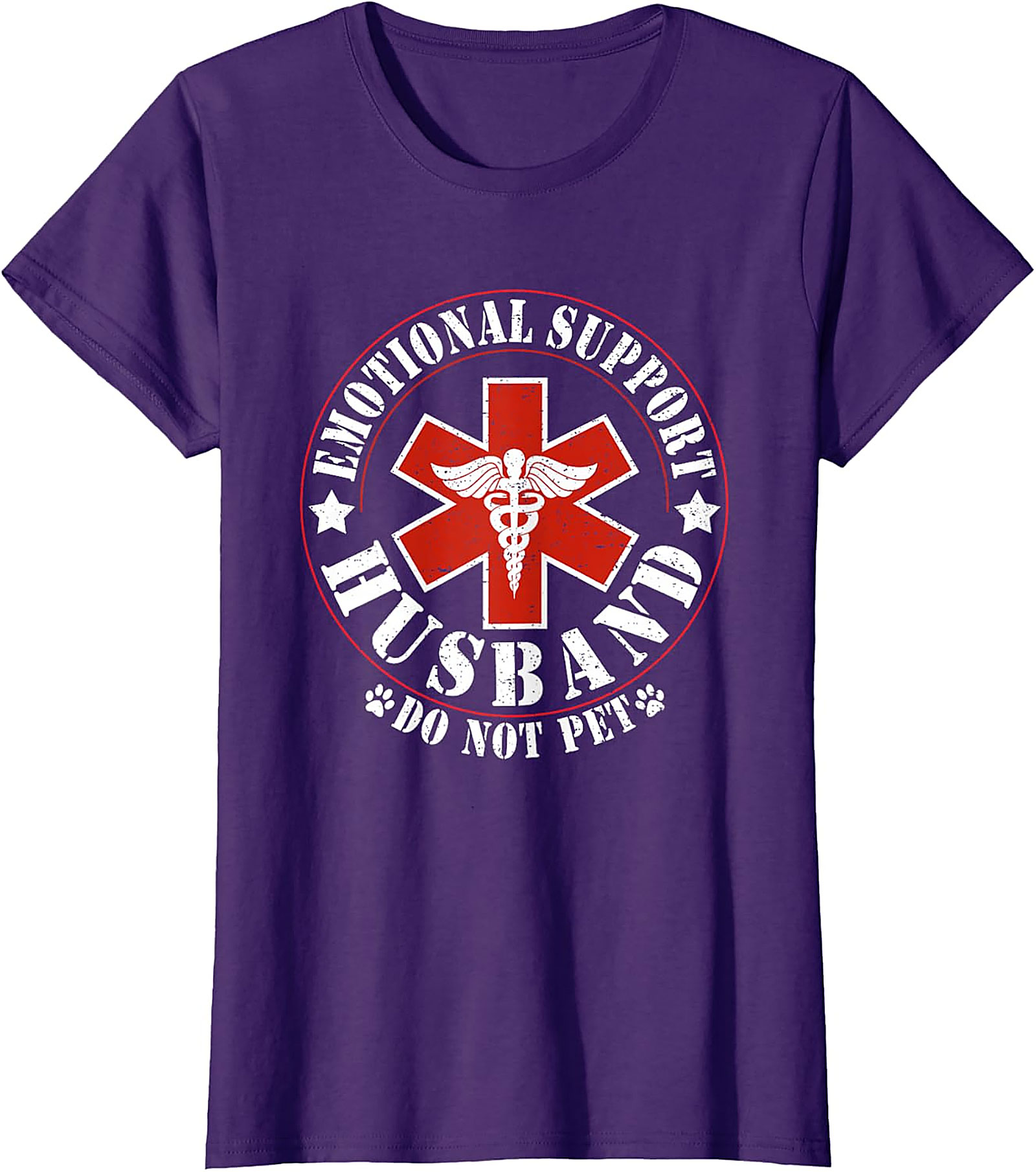 Emotional Support Husband Do Not Pet Funny T-Shirt