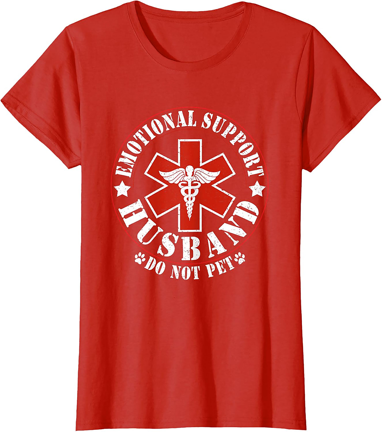 Emotional Support Husband Do Not Pet Funny T-Shirt
