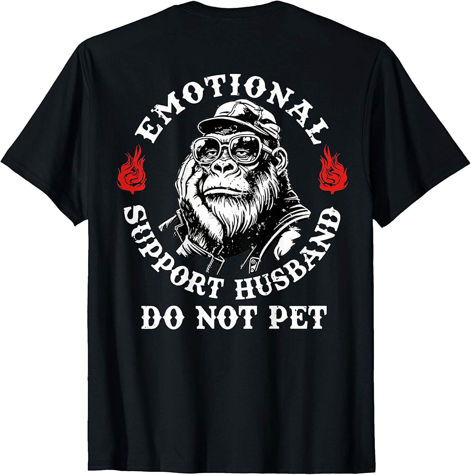 Emotional Support Husband Do Not Pet Funny T-Shirt