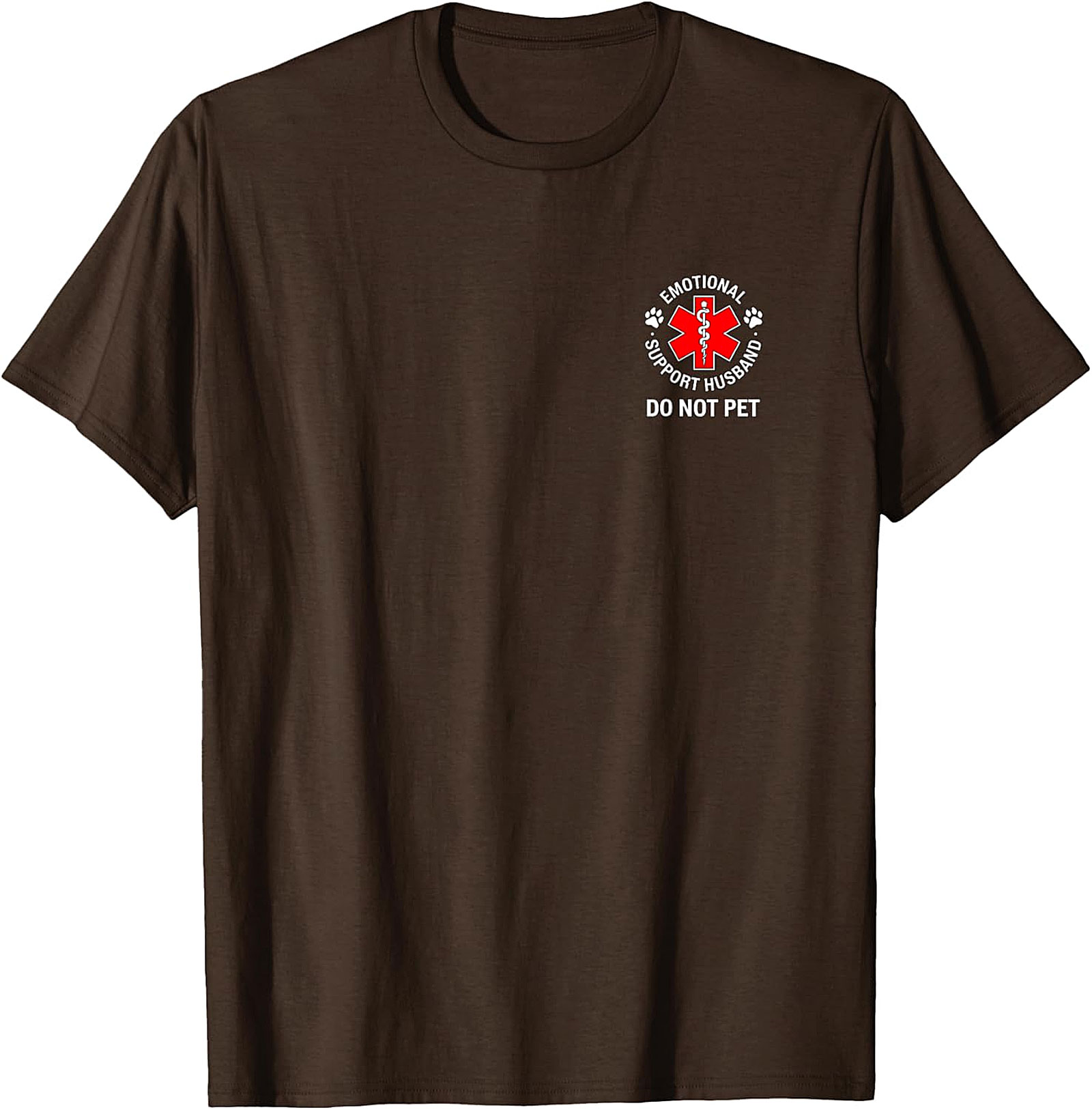 Emotional Support Husband T-Shirt - Funny Do Not Pet Tee