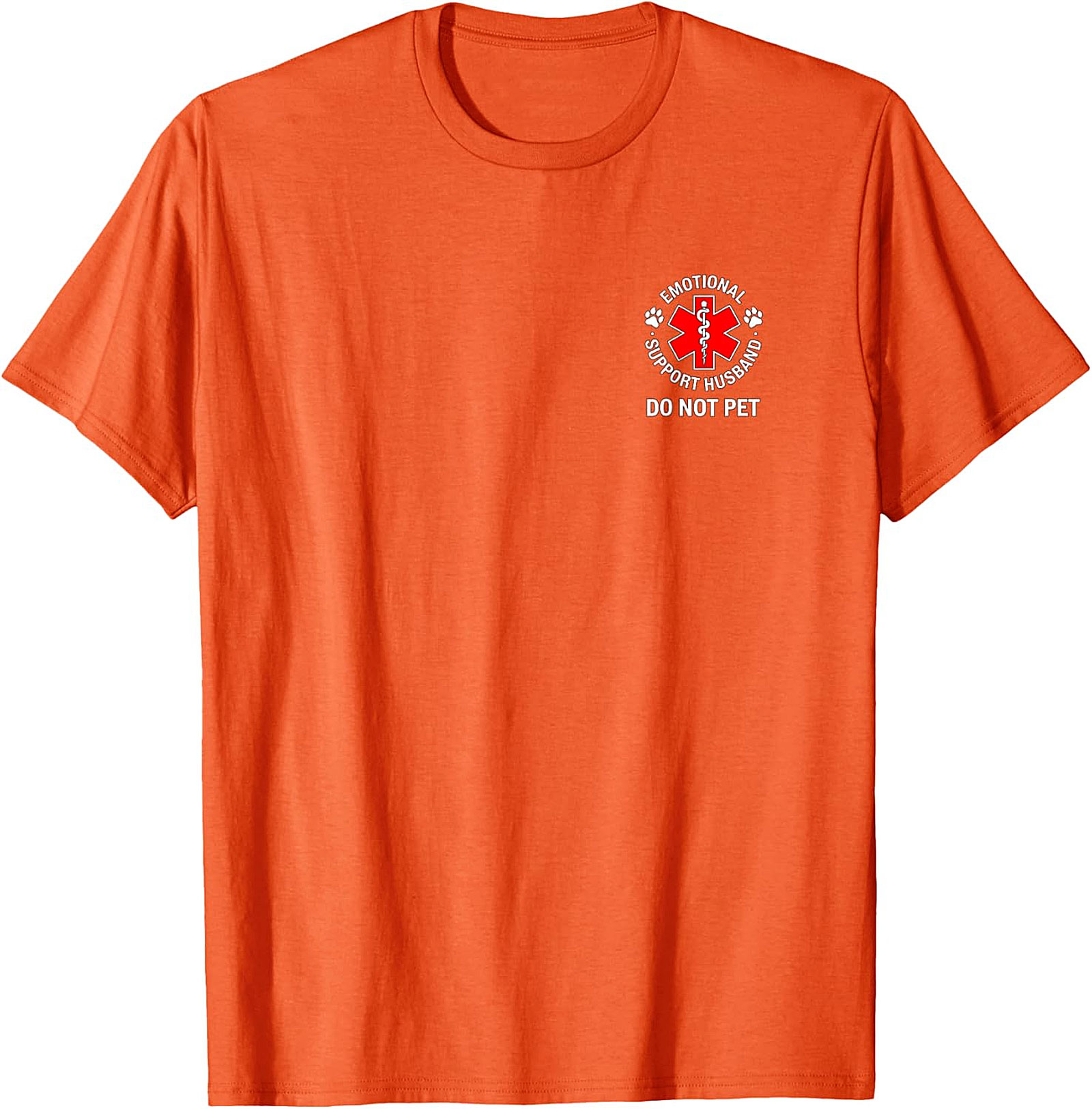 Emotional Support Husband T-Shirt - Funny Do Not Pet Tee