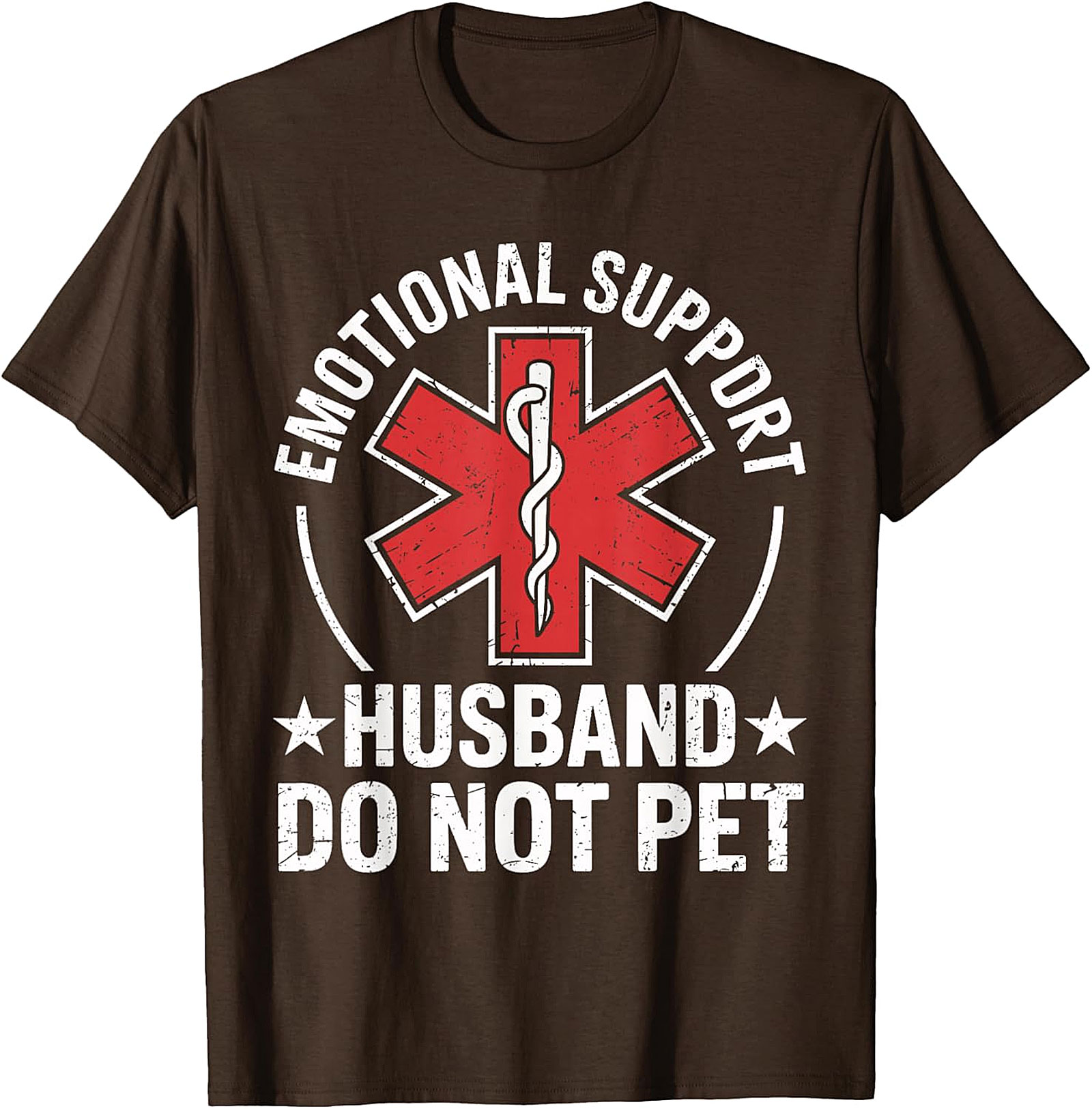 Emotional Support Husband Do Not Pet Funny T-Shirt