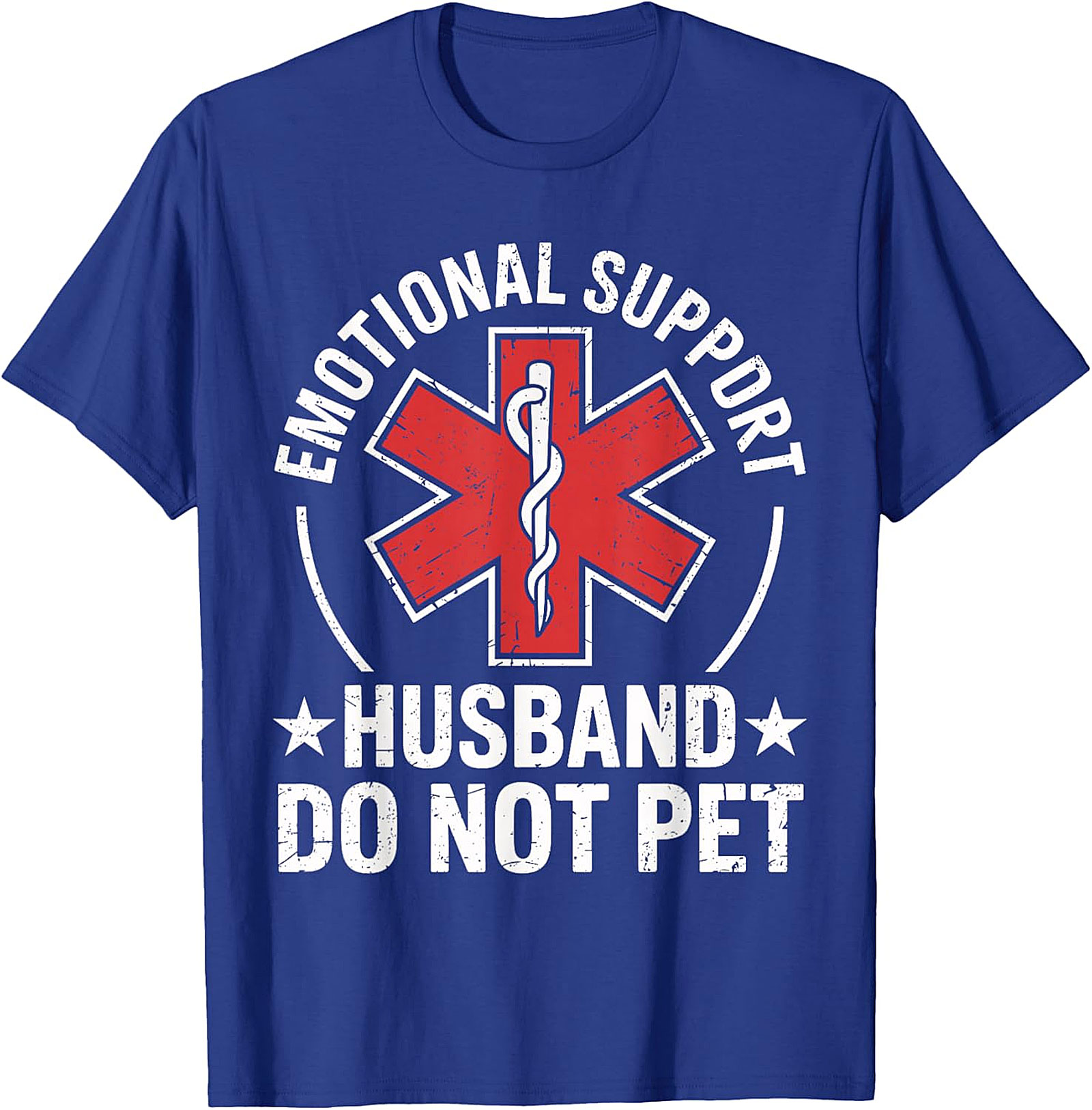 Emotional Support Husband Do Not Pet Funny T-Shirt