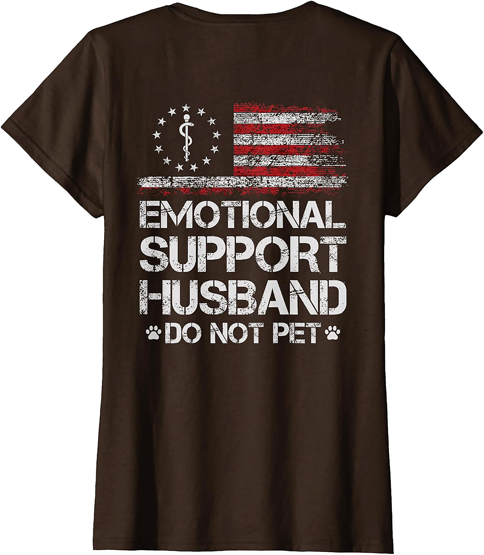 Emotional Support Husband American Flag Tee
