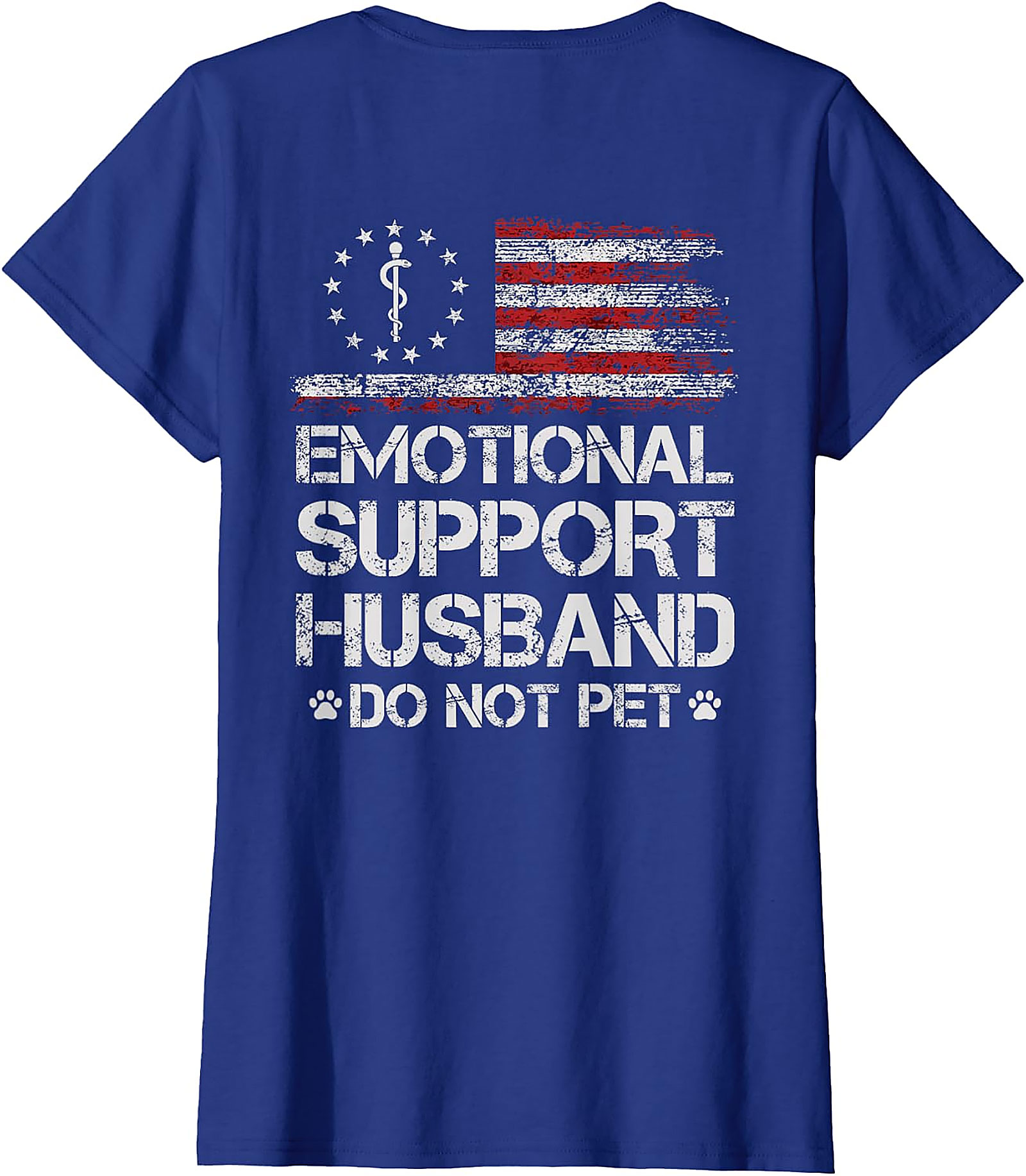 Emotional Support Husband American Flag Tee