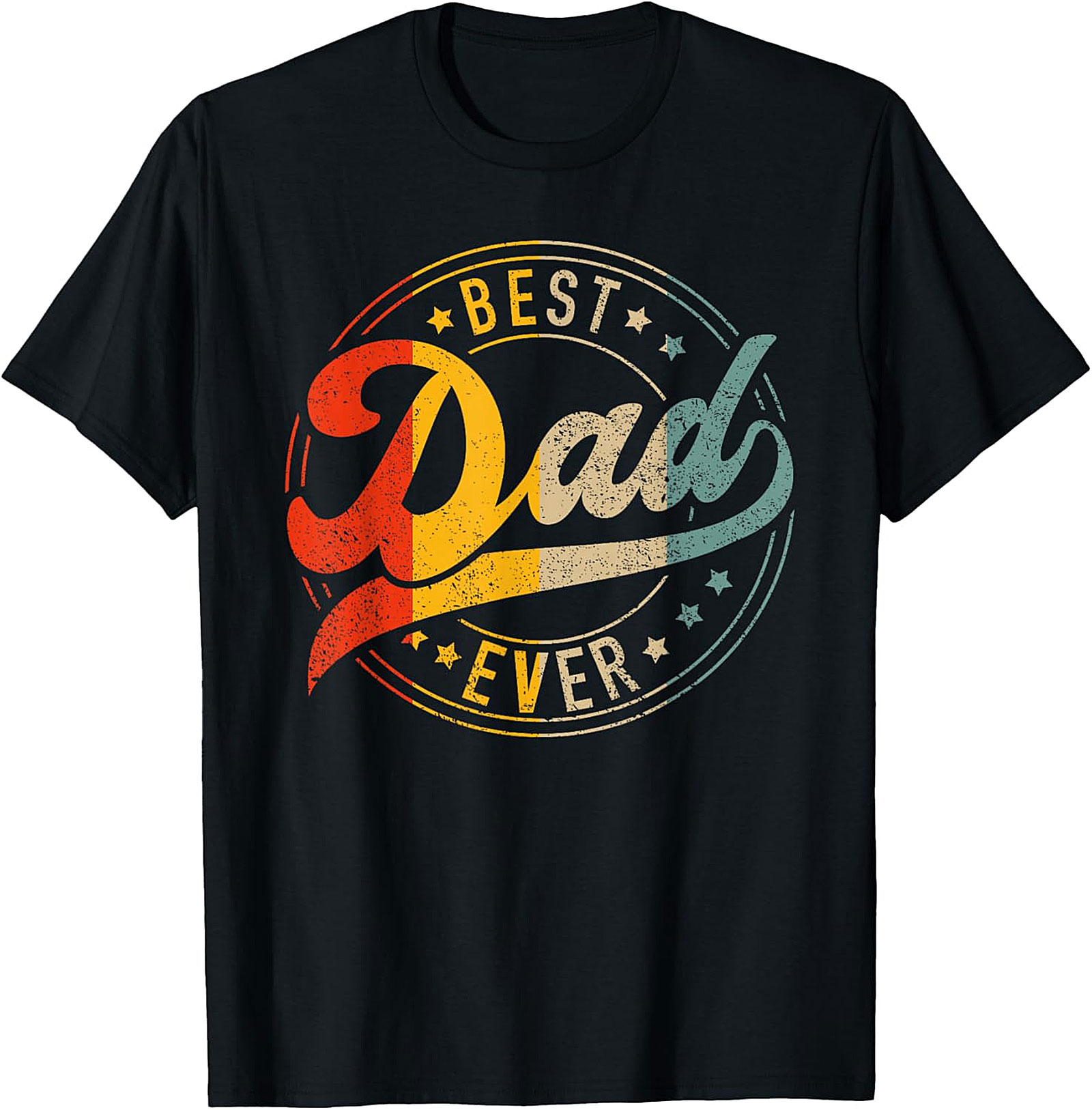 Vintage Best Dad Ever Shirt - Royal Blue Graphic Apparel