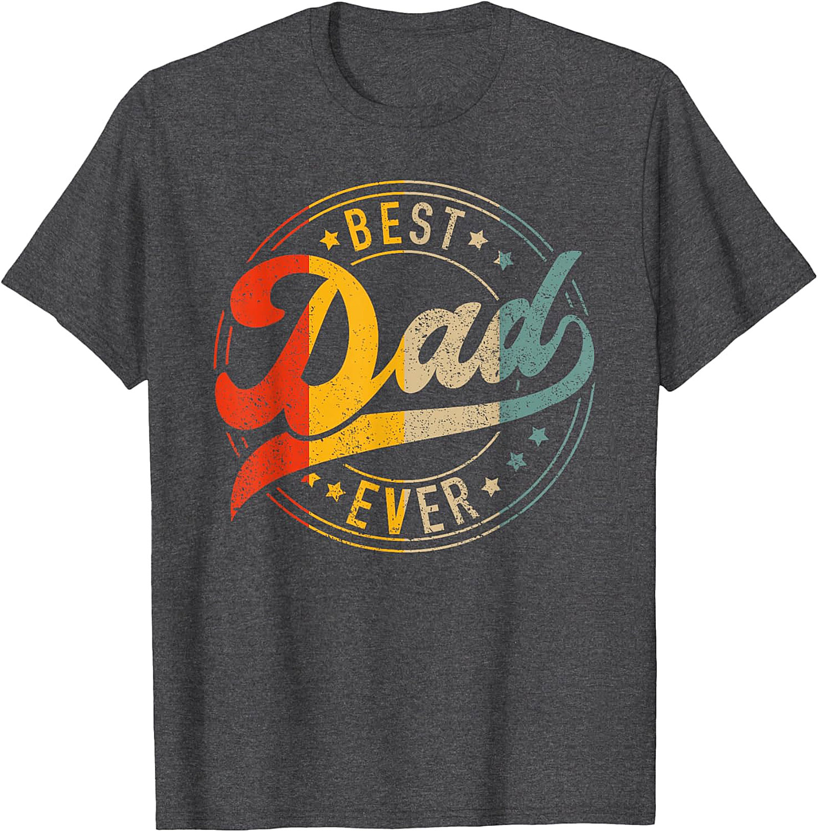 Vintage Best Dad Ever Shirt - Royal Blue Graphic Apparel