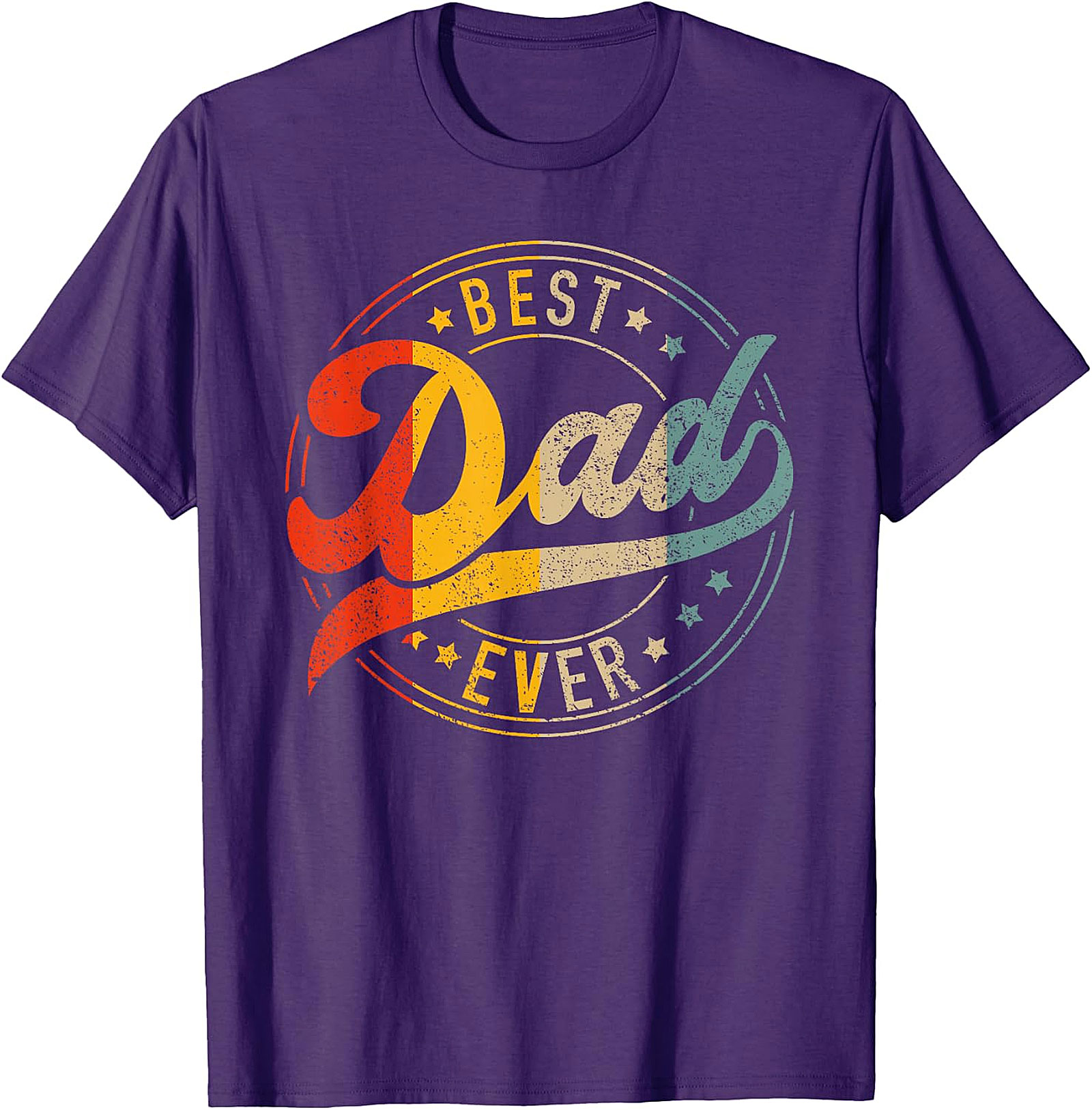 Vintage Best Dad Ever Shirt - Royal Blue Graphic Apparel