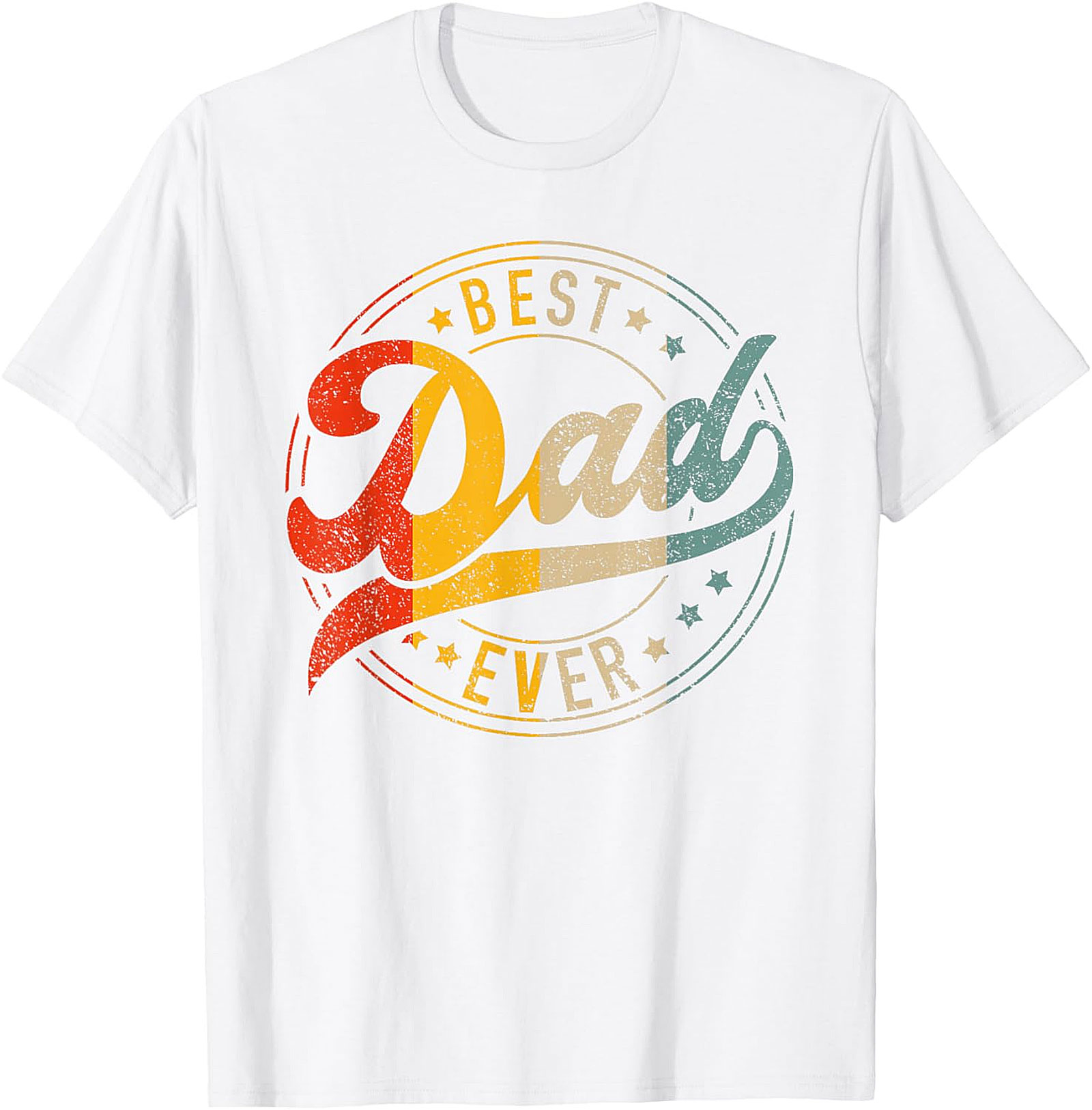 Vintage Best Dad Ever Shirt - Royal Blue Graphic Apparel