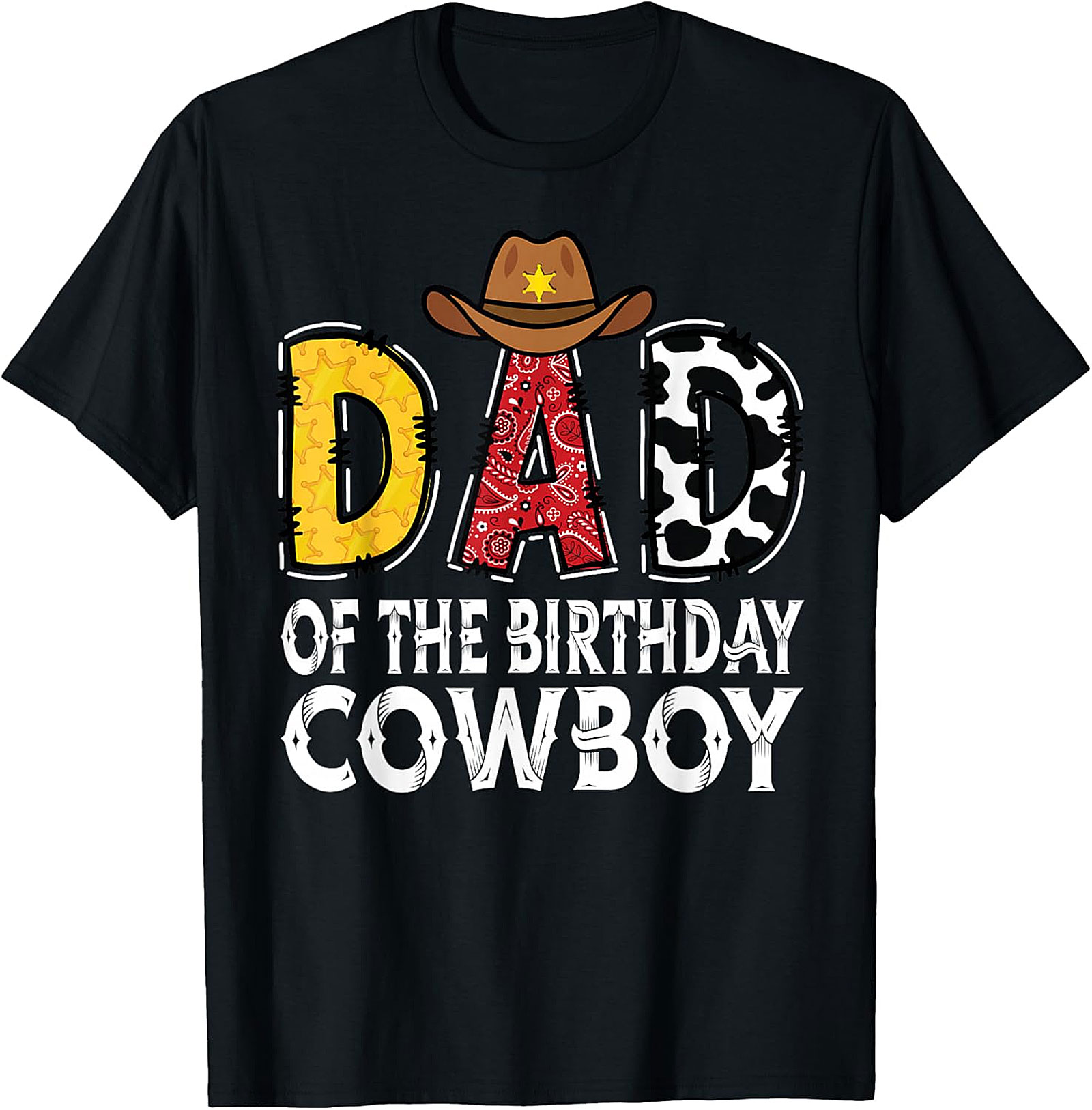 Dad of the Birthday Cowboy Shirt - Western Theme Dad Gift