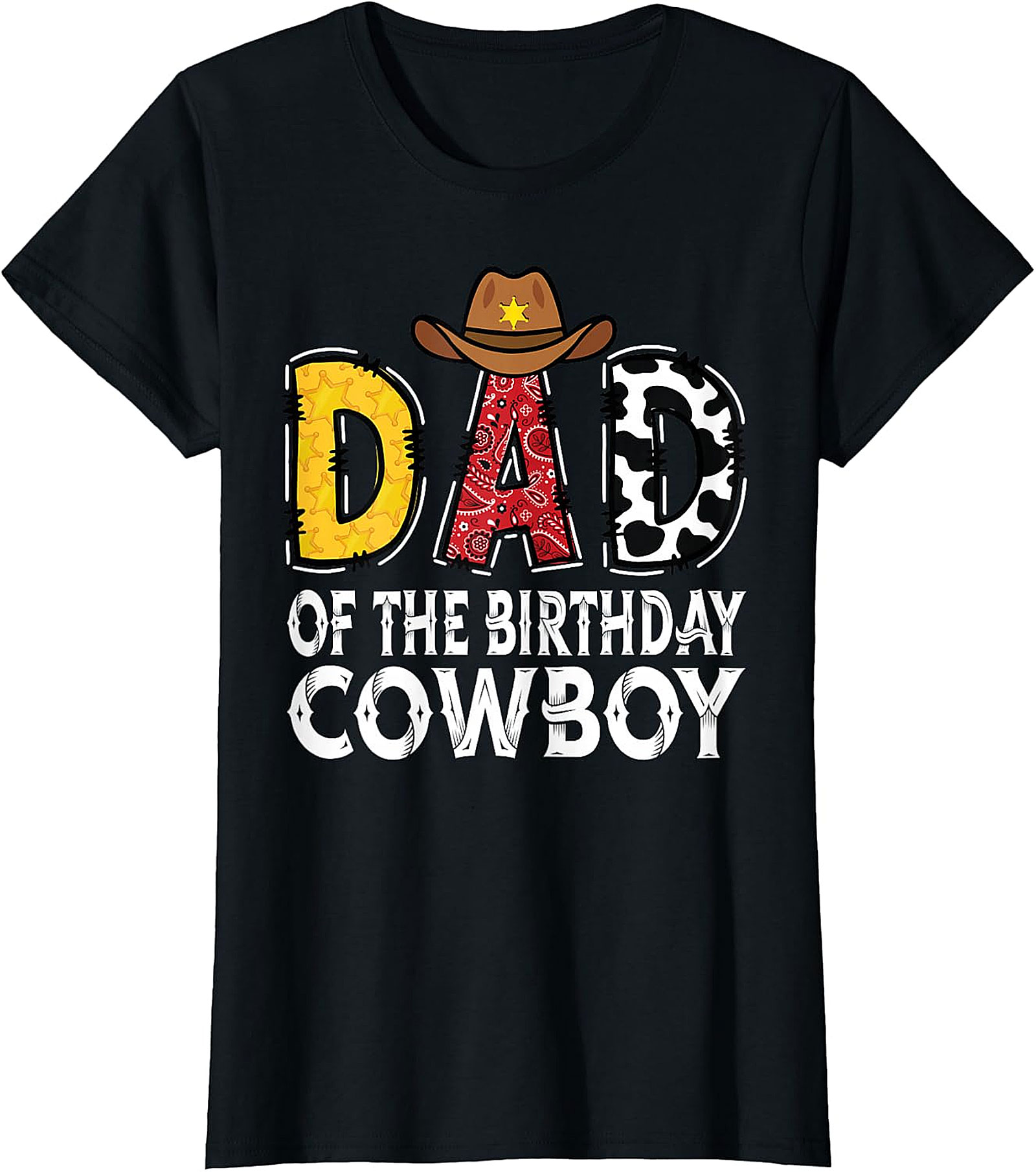 Dad of the Birthday Cowboy Shirt - Western Theme Dad Gift