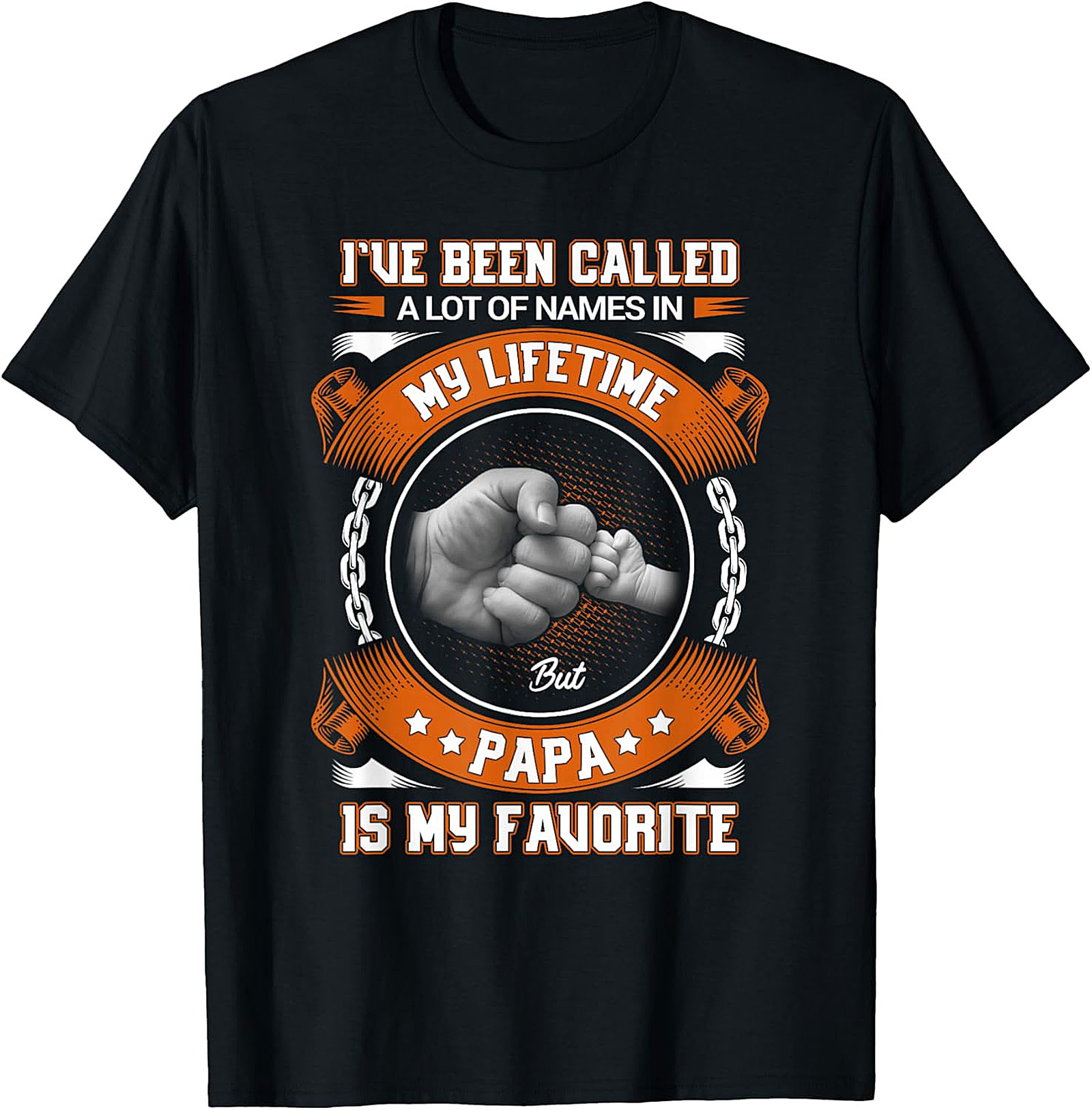 PAPA Is My Favorite Name T-Shirt - Grandfather Gift Tee