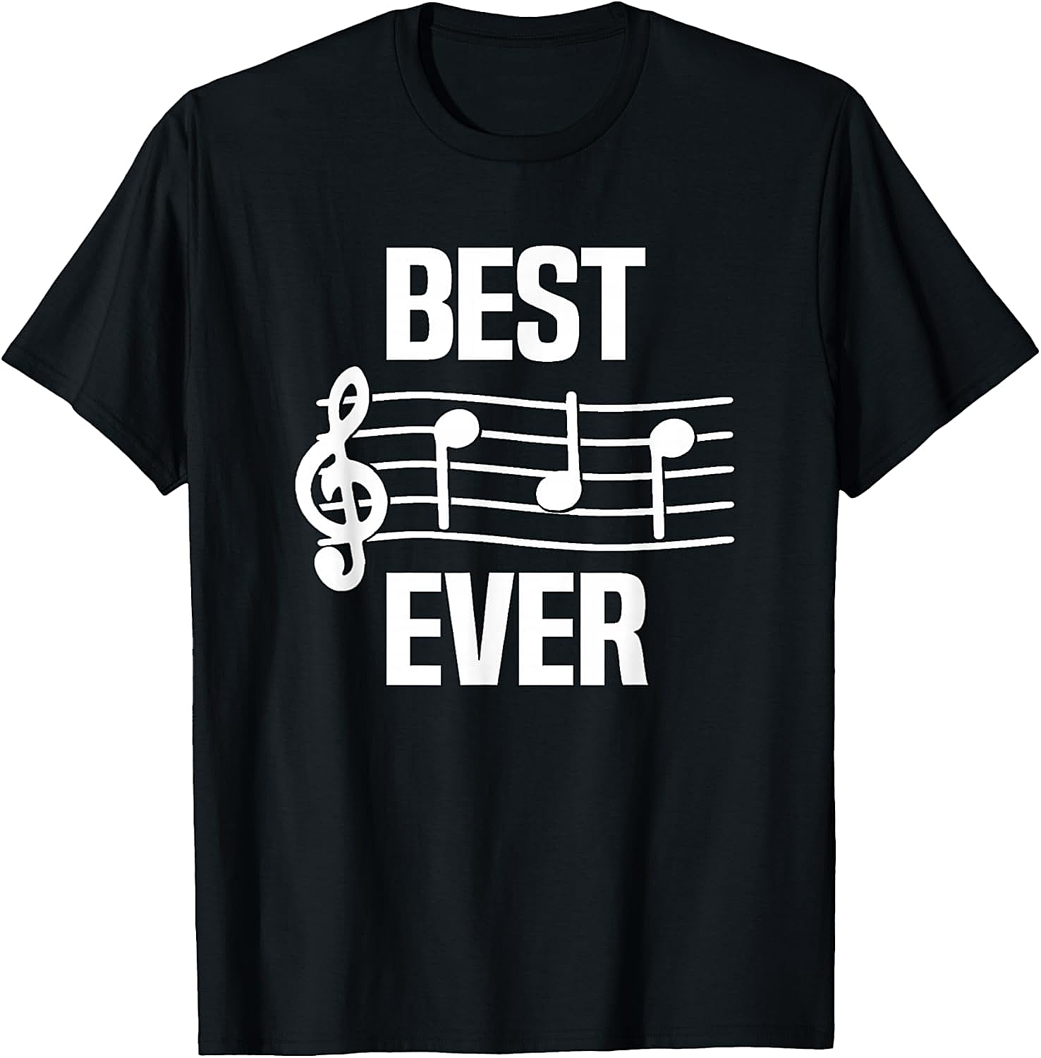 Best Dad Ever Music Shirt Funny Fathers Day Gift Tee